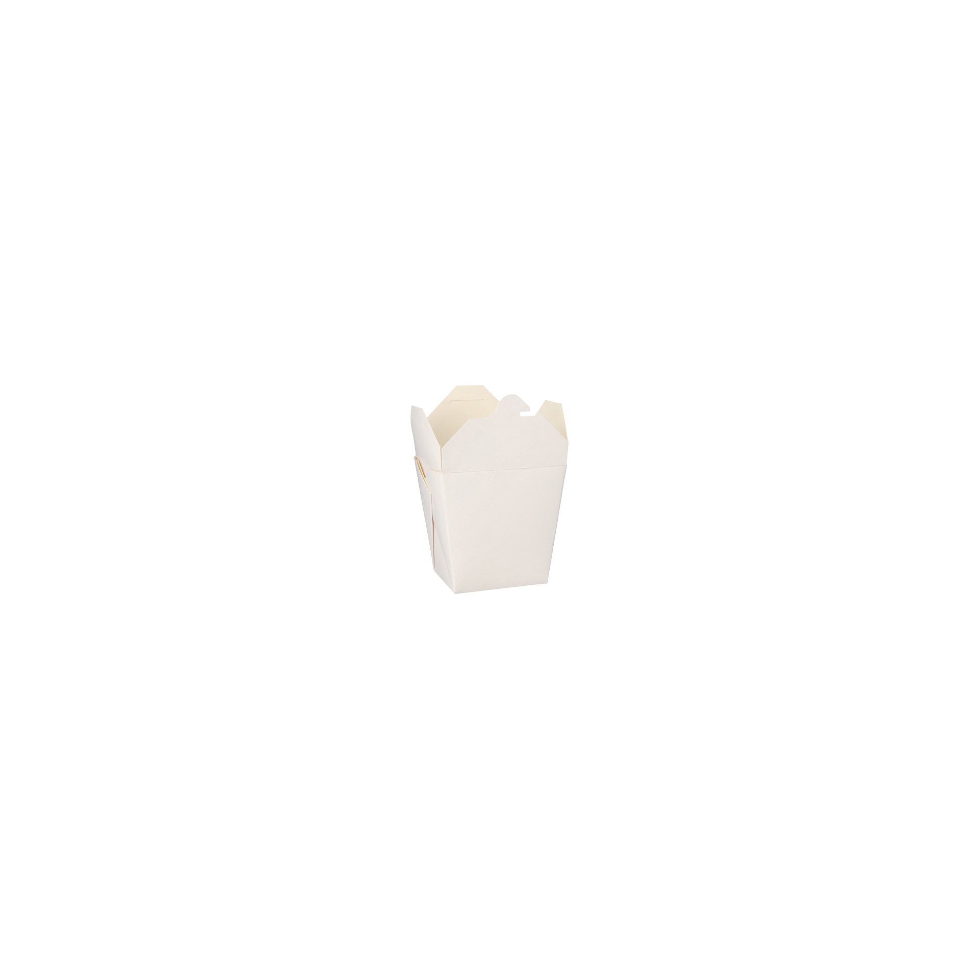 Snackboxen "ASIA" eckig 770 ml 10,3 cm x 8 cm x 6,6 cm weiss