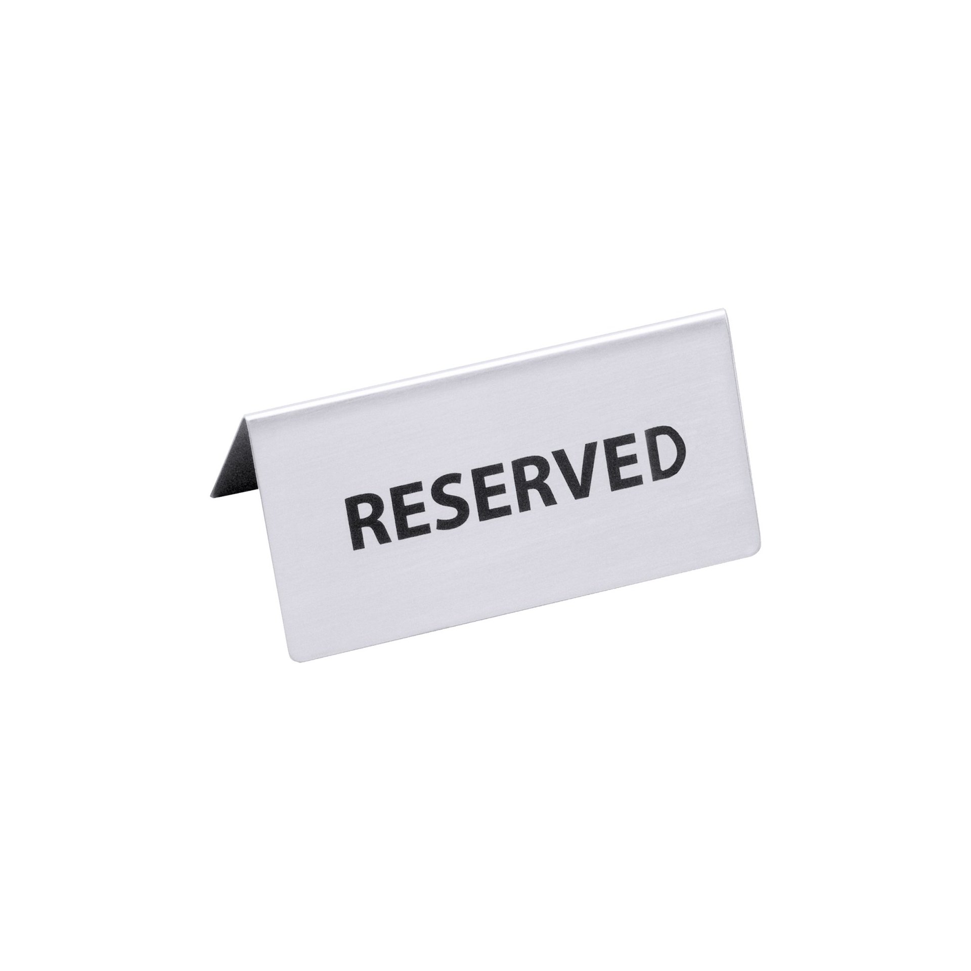 Reserviert-Aufsteller mit englischem Text: RESERVED