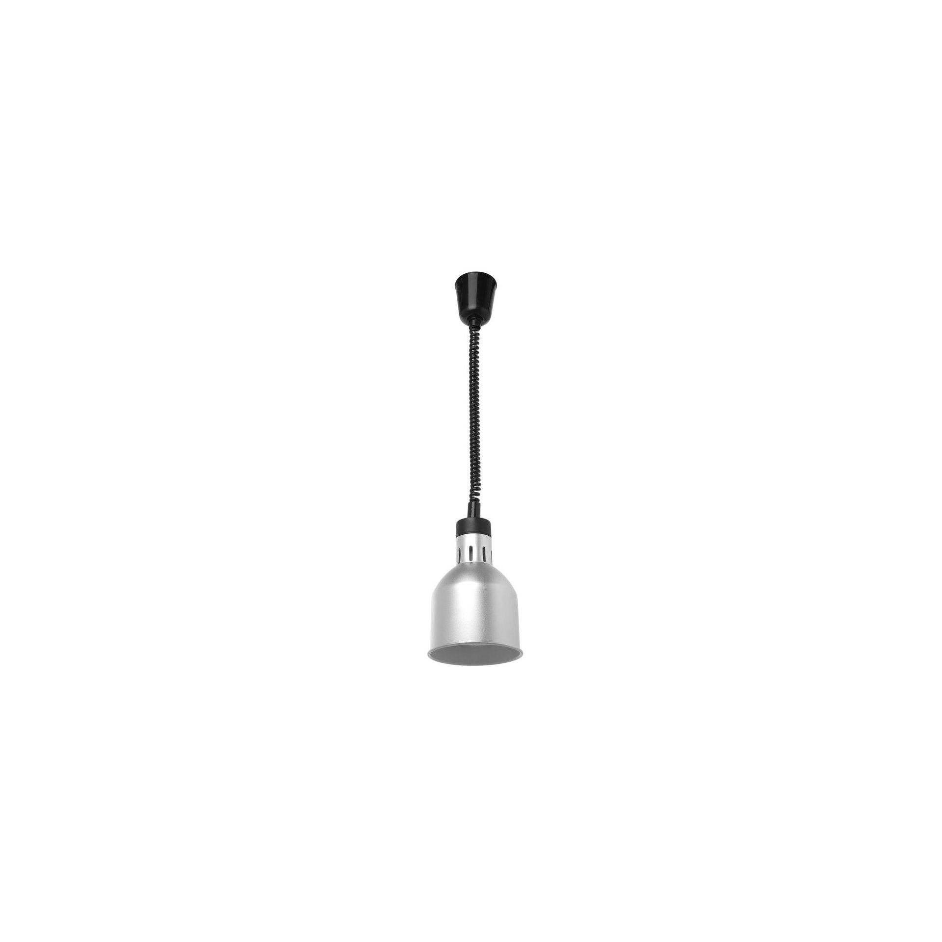 Höhenverstellbare Wärmelampe, zylinderförmig, Silber, 230V/250W, ⌀175x(H)250mm Höhenverstellbare Wärmelampe, zylinderförmig, Silber, 230V/250W, ⌀175x(H)250mm