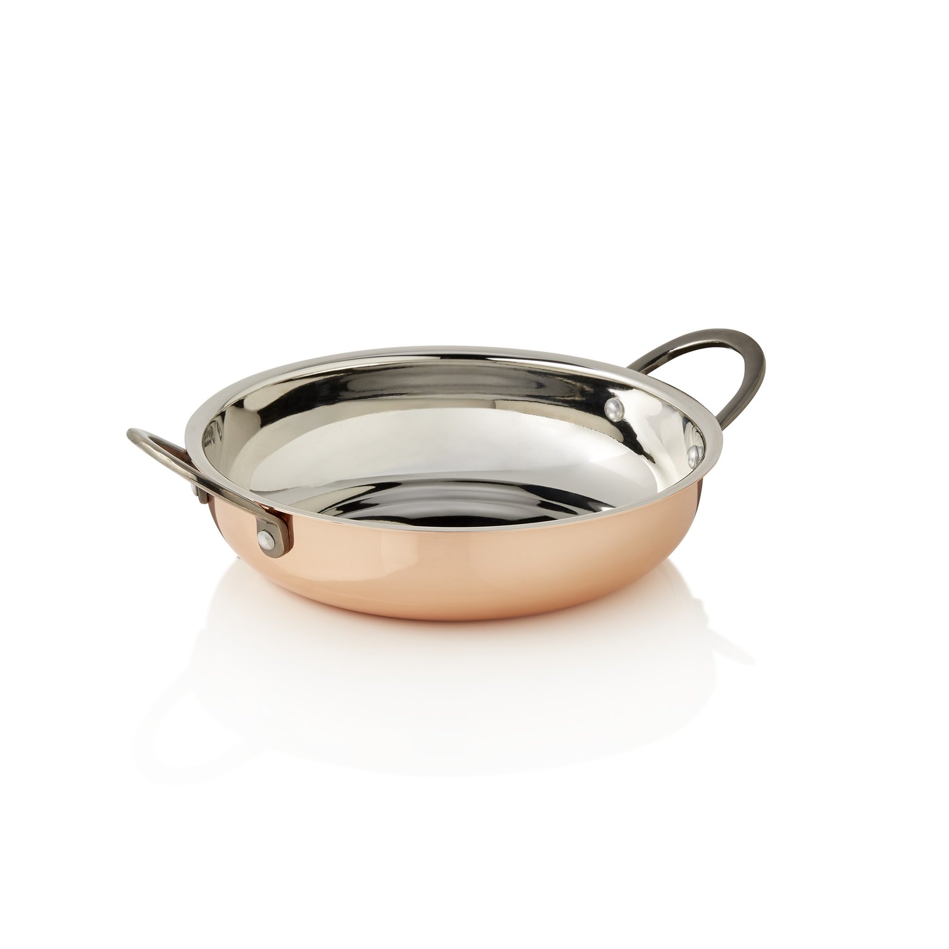 Servierpfanne STEEL & STYLE RUBY, Ø 18 cm, 750 ml, Kupfer, Messing, Chromnickelstahl Servierpfanne STEEL & STYLE RUBY, Ø 18 cm, 750 ml, Kupfer, Messing, Chromnickelstahl