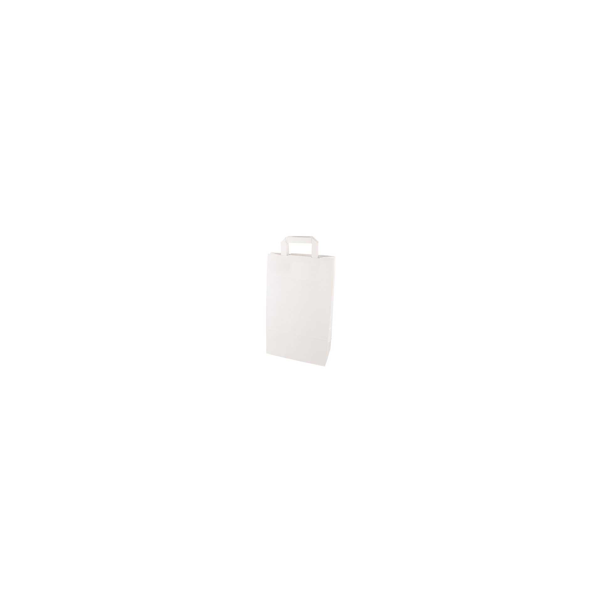 Tragetaschen, Papier 36 cm x 22 cm x 10 cm weiss mit Tragegriff