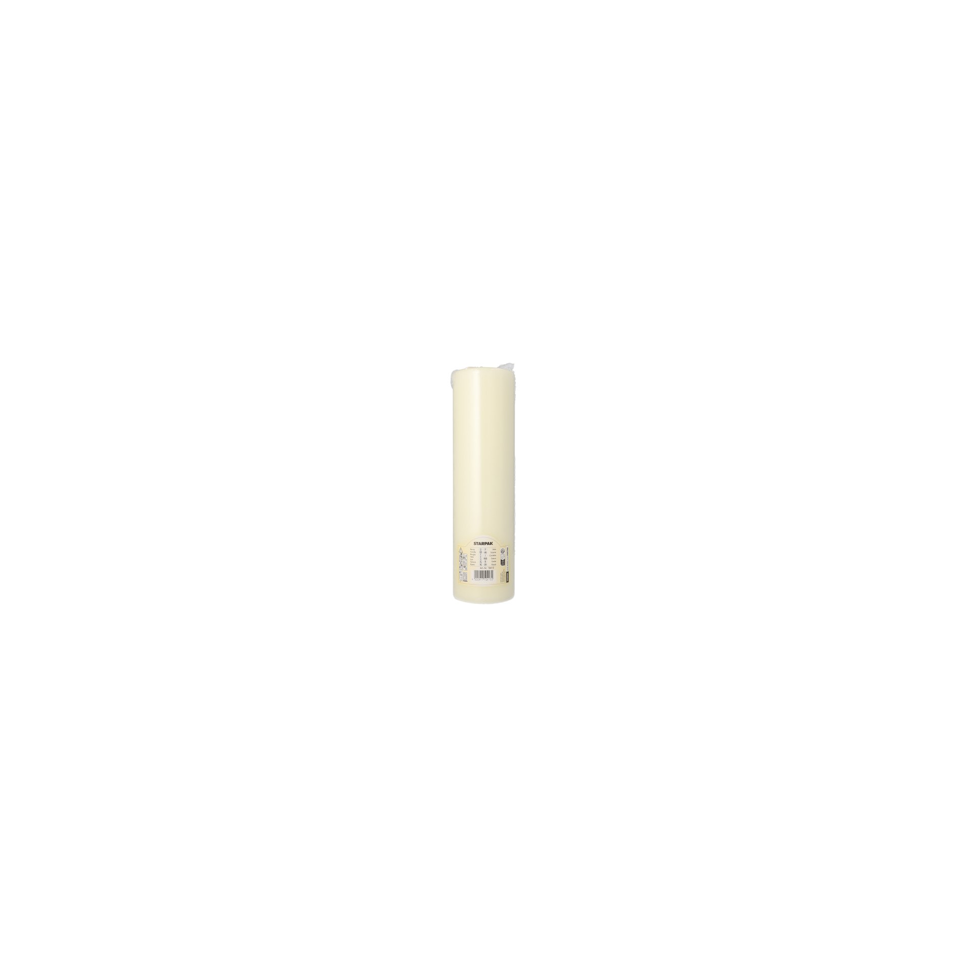 Stumpenkerze Ø 80 mm · 290 mm elfenbein "Ivory" mit Flachkopf Stumpenkerze Ø 80 mm · 290 mm elfenbein "Ivory" mit Flachkopf