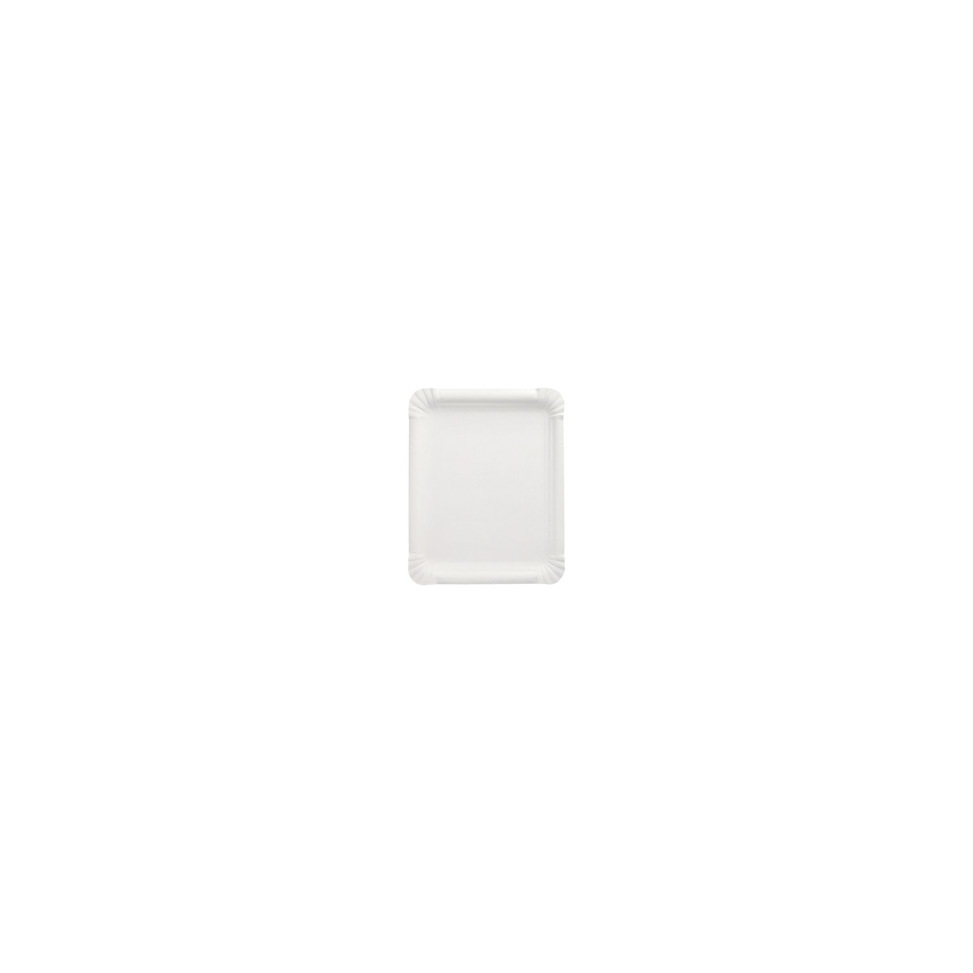 Teller, Pappe "pure" eckig 16,5 cm x 20 cm weiss Teller, Pappe "pure" eckig 16,5 cm x 20 cm weiss
