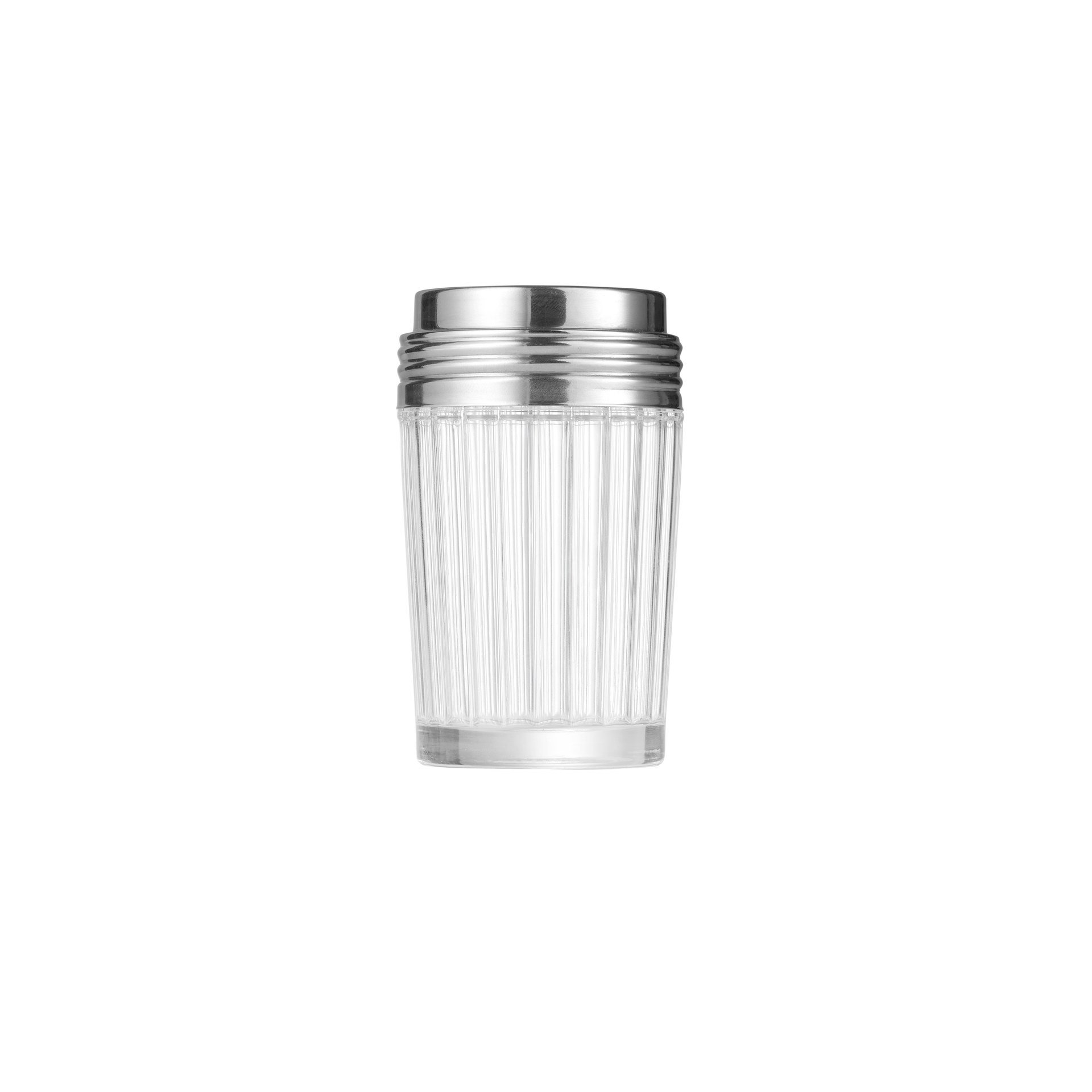 Streuer, Ø 7 cm, Höhe 11,5 cm, 2 mm Perforierung, Glas Streuer, Ø 7 cm, Höhe 11,5 cm, 2 mm Perforierung, Glas