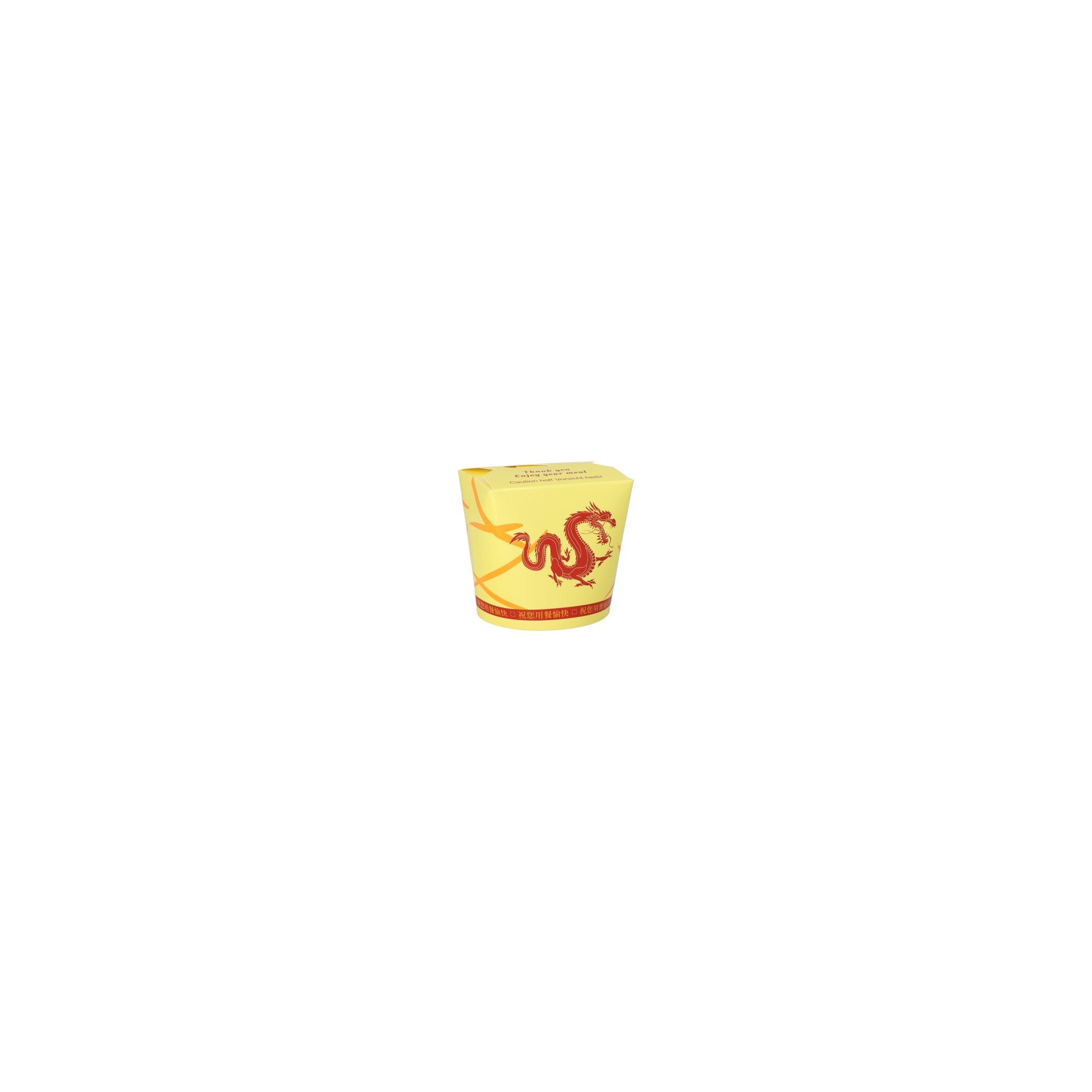 Snackboxen "ASIA" rund 750 ml 9,6 cm x 9,8 cm x 8,6 cm "Dragon"