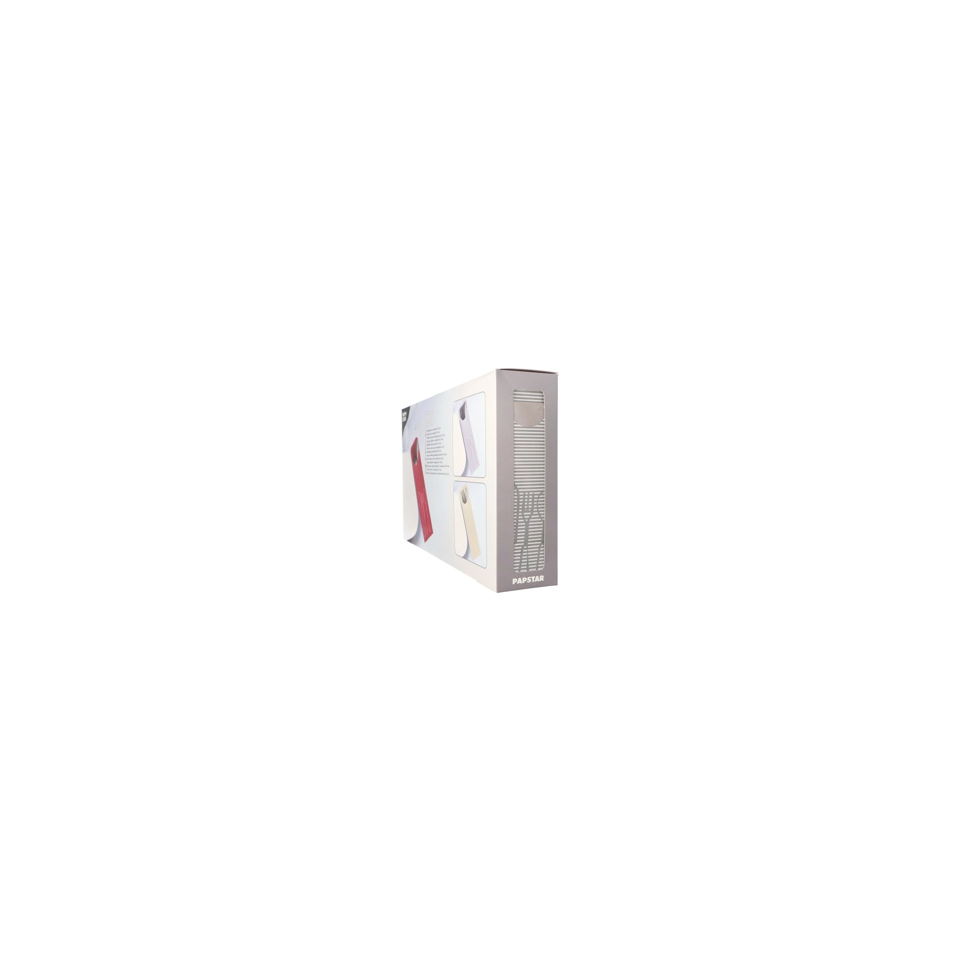 Bestecktaschen 23,5 cm x 7,3 cm grau inkl. farbiger Serviette