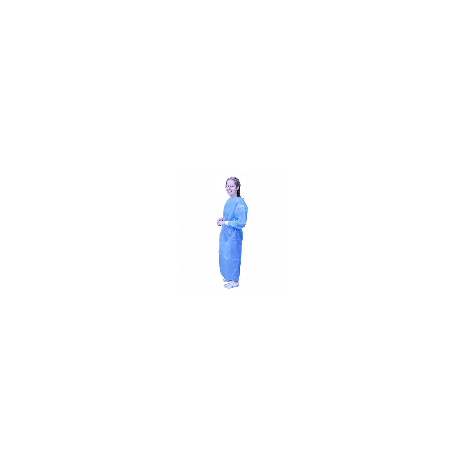 "Medi-Inn" Schutzkittel 139 cm x 139 cm blau