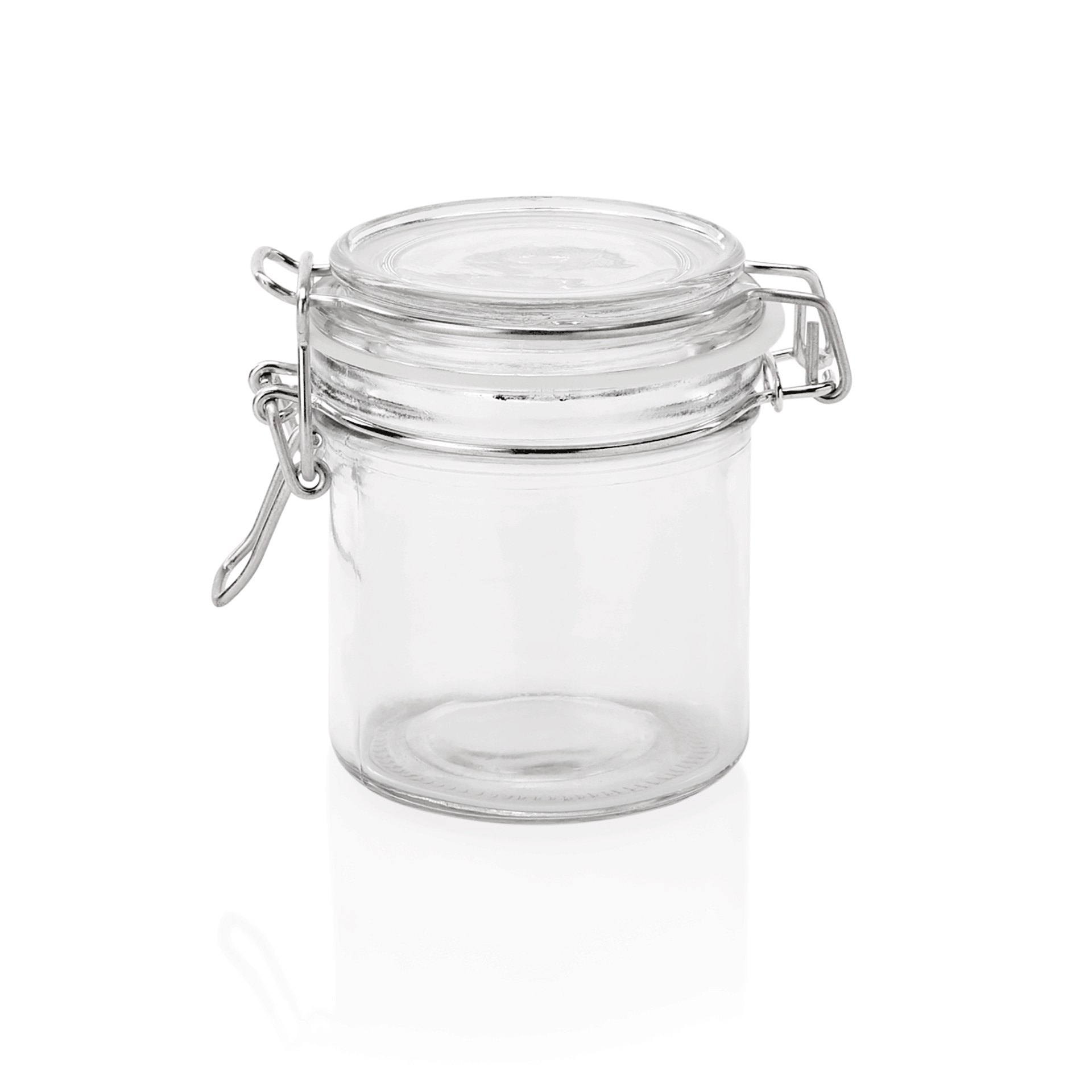 Bügelverschlussglas 300 ml, Ø 8,5 cm, (H) 10,5 cm Bügelverschlussglas 300 ml, Ø 8,5 cm, (H) 10,5 cm