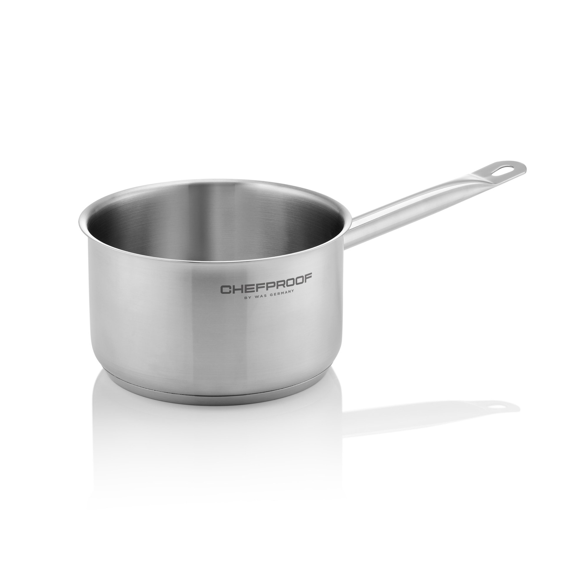 Stielkasserolle CHEFPROOF, Ø 14 cm, 1 ltr., Chromnickelstahl Stielkasserolle CHEFPROOF, Ø 24 cm, 5 ltr., Chromnickelstahl