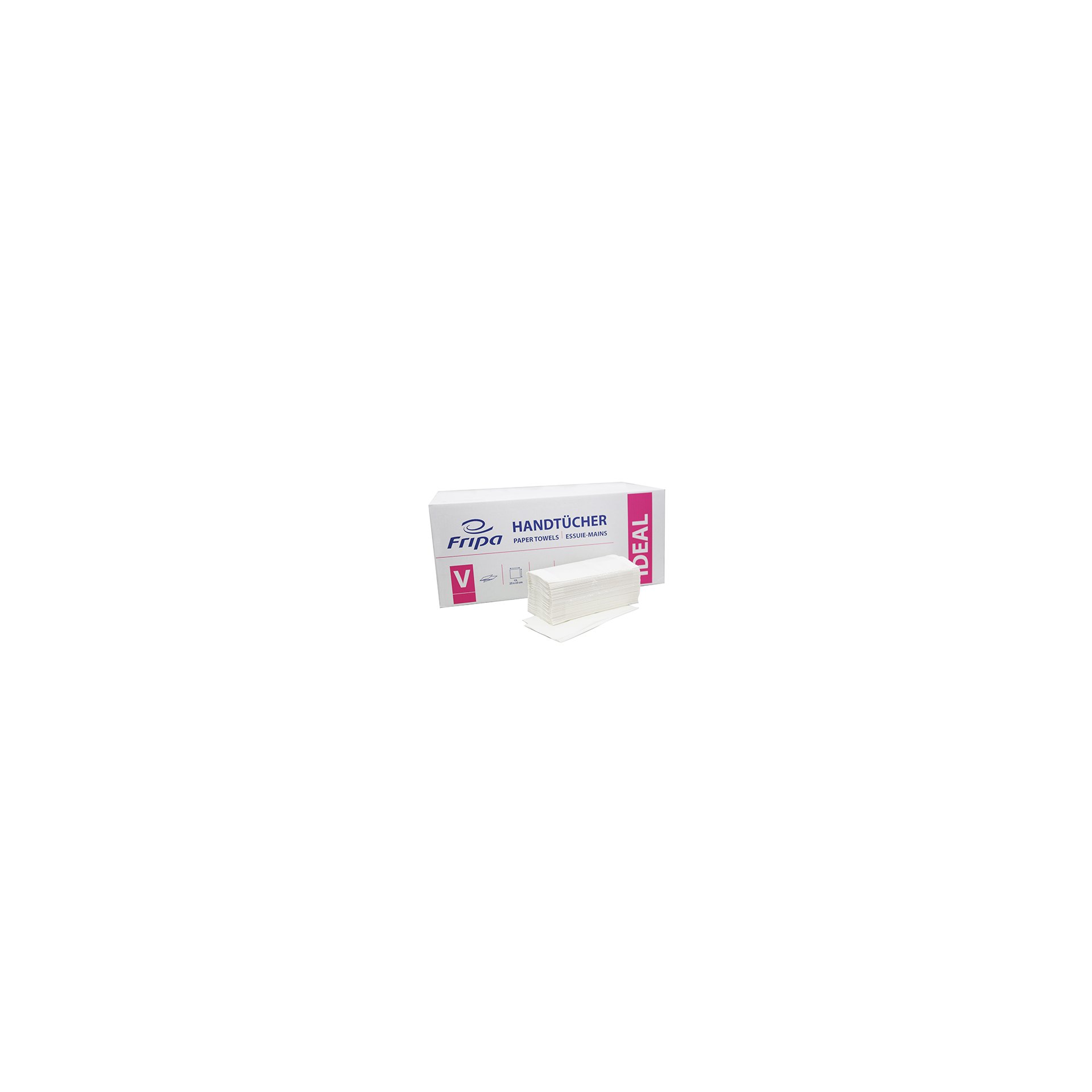 Blatt Handtuchpapier V-Falz 23 cm x 25 cm hochweiss Zick Zack, 1-lagig Blatt Handtuchpapier V-Falz 23 cm x 25 cm hochweiss Zick Zack, 1-lagig