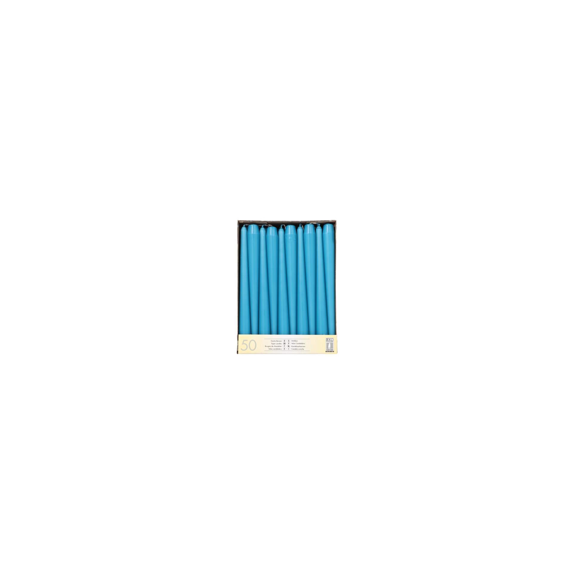 Leuchterkerzen Ø 2,2 cm · 25 cm türkis Leuchterkerzen Ø 2,2 cm · 25 cm türkis
