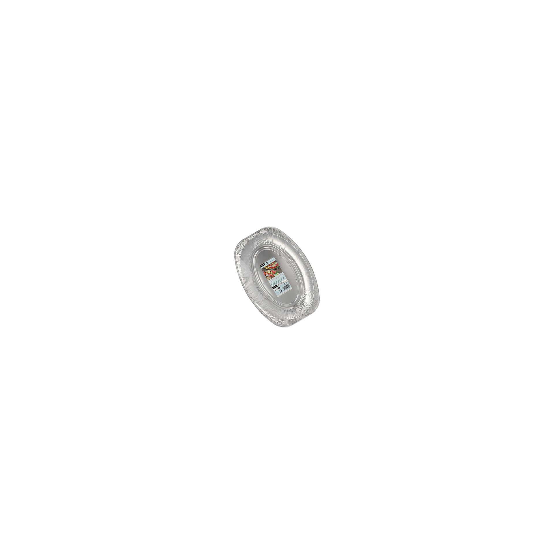 Servierplatten, Alu oval 35 cm x 24,5 cm
