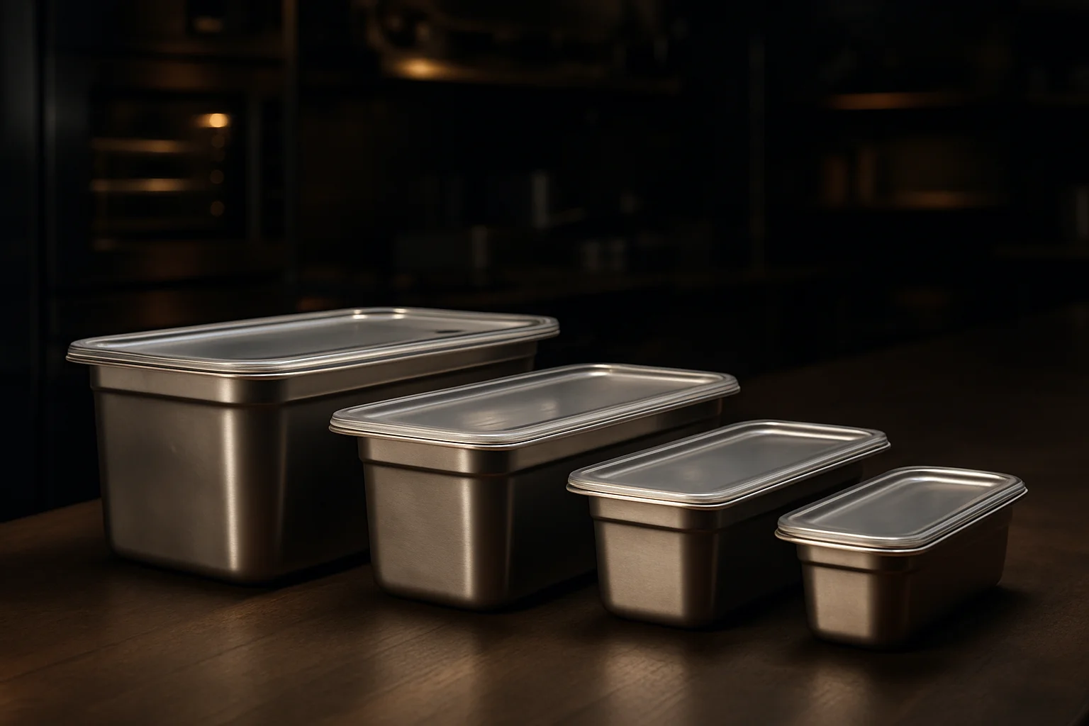 Verschiedene Lunchbox-Größen nebeneinander