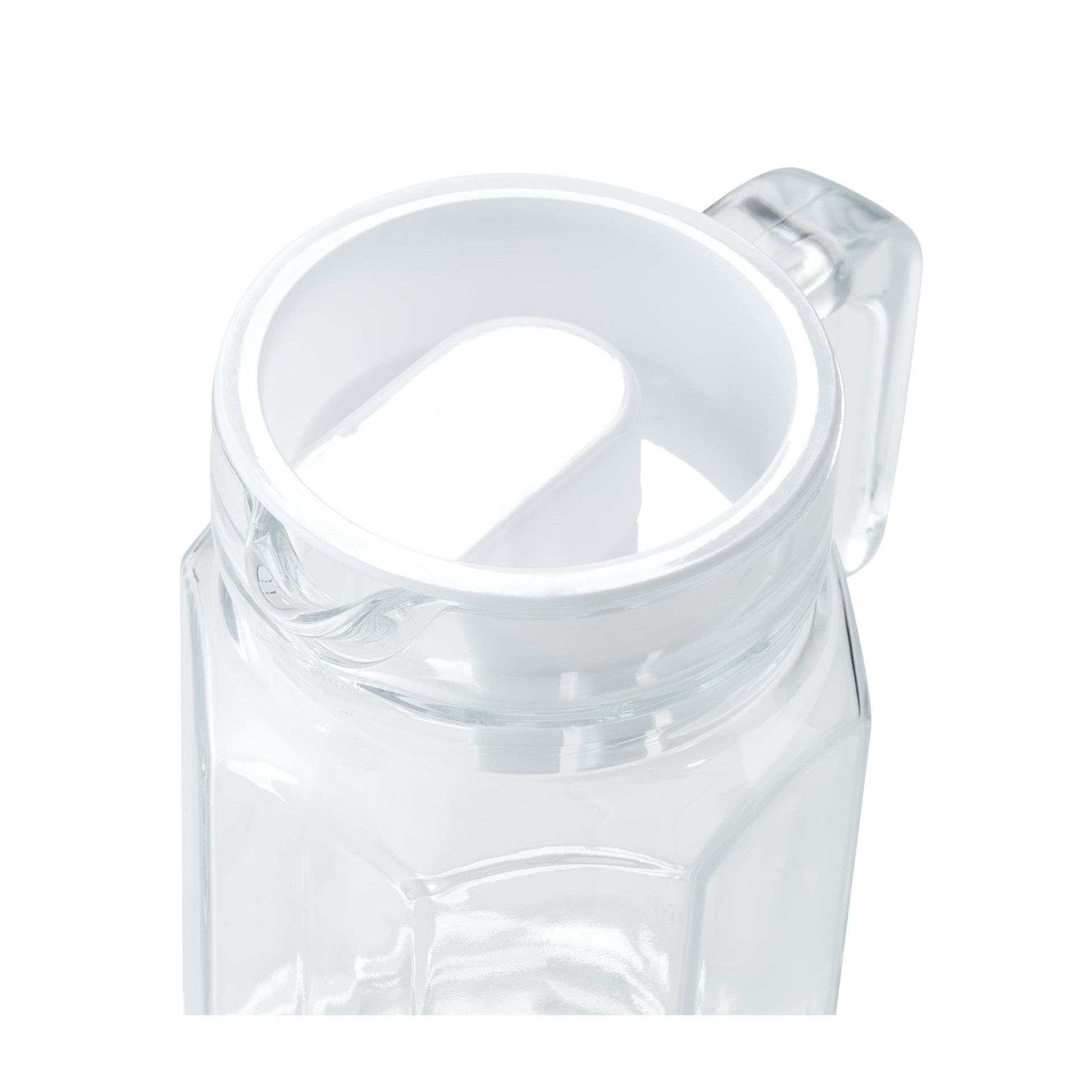 Krug mit Kunststoffdeckel, 0,5 ltr., Ø 7,5 cm, (H) 16 cm Krug mit Kunststoffdeckel, 0,5 ltr., Ø 7,5 cm, (H) 16 cm