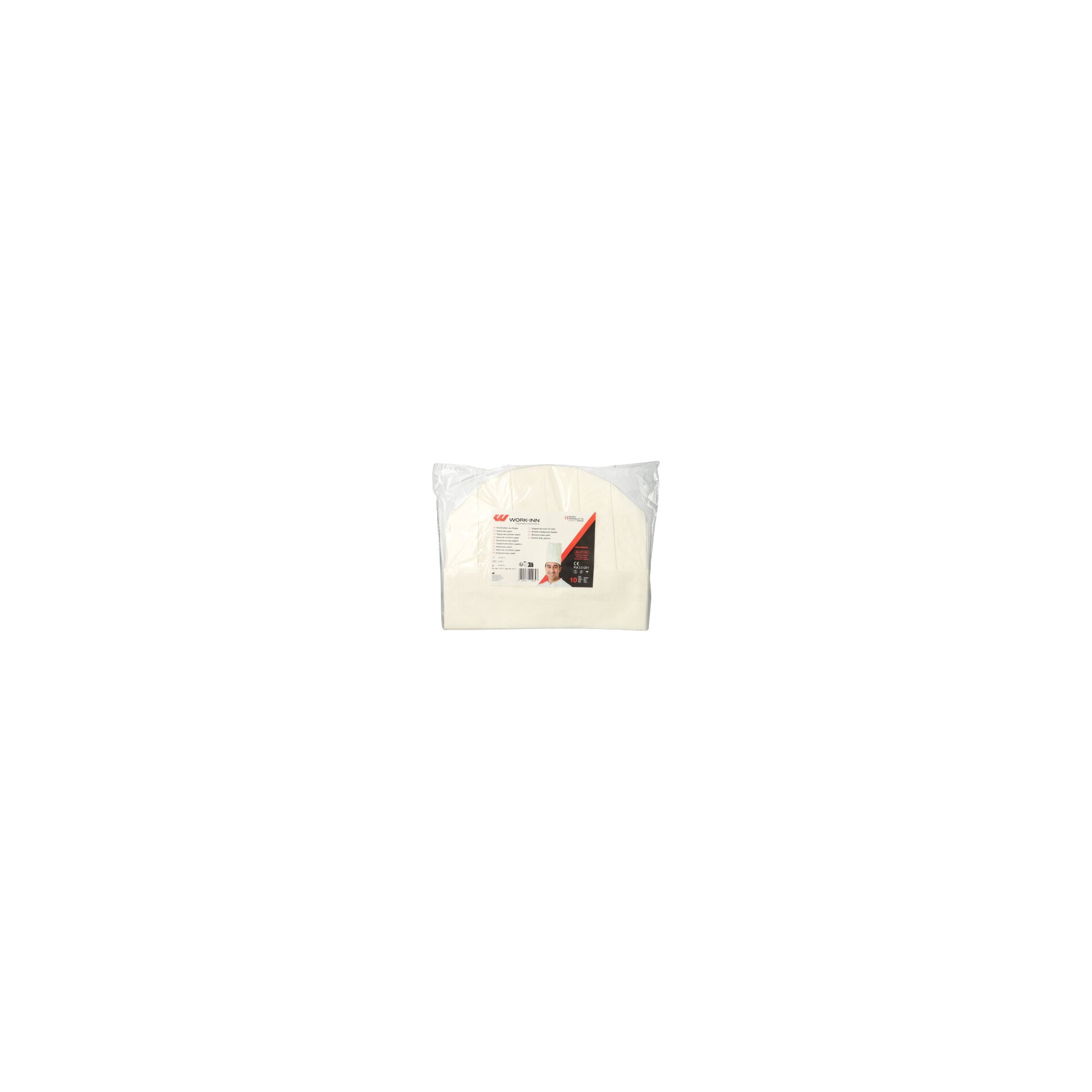 "WORK-INN/-PS" Kochmützen, Krepp 23 cm x 27,7 cm weiss "Provence" Größenverstellbar klein "WORK-INN/-PS" Kochmützen, Krepp 23 cm x 27,7 cm weiss "Provence" Größenverstellbar klein
