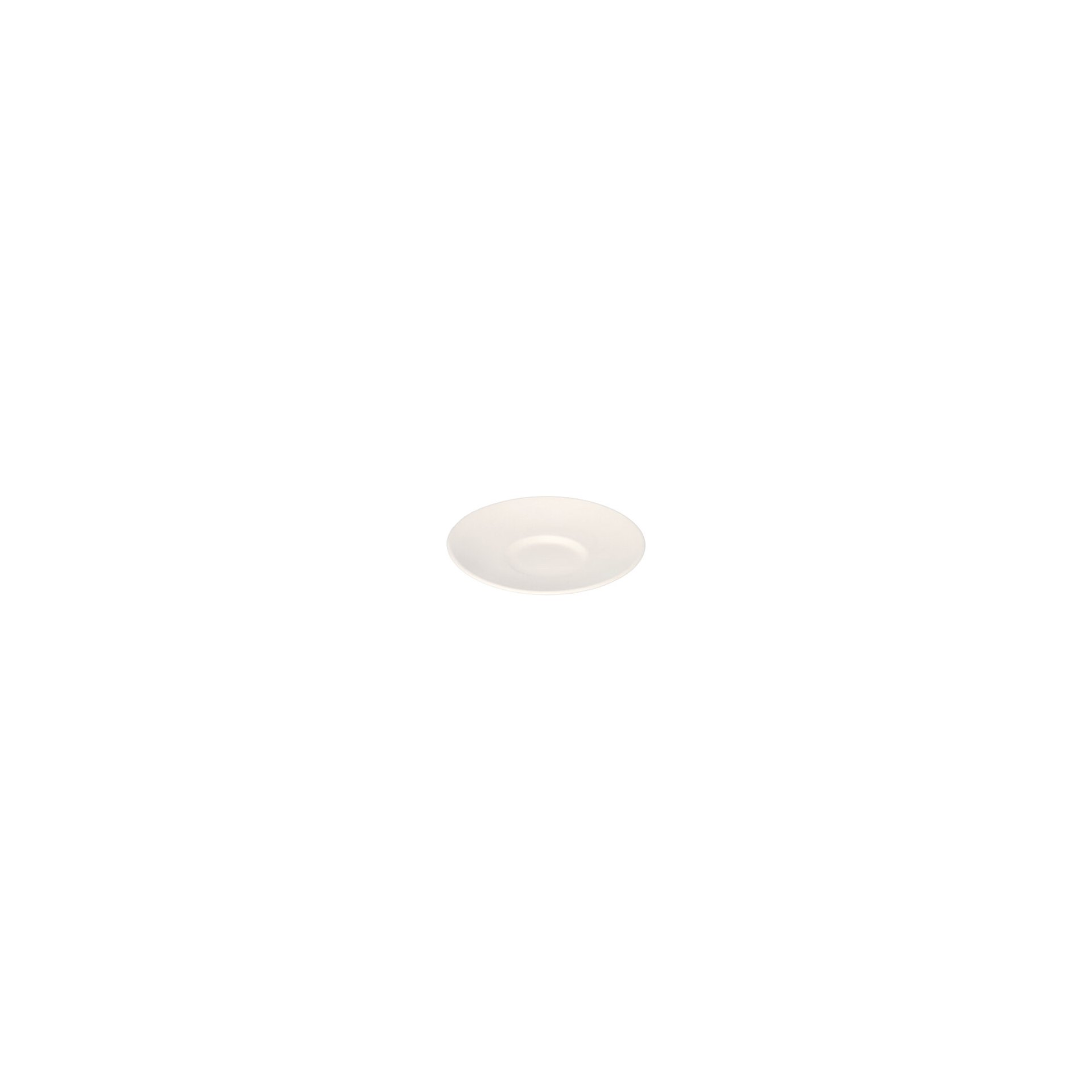 Teller Zuckerrohr "pure" rund Ø 14,5 cm · 2 cm weiss "Cella" Teller Zuckerrohr "pure" rund Ø 14,5 cm · 2 cm weiss "Cella"