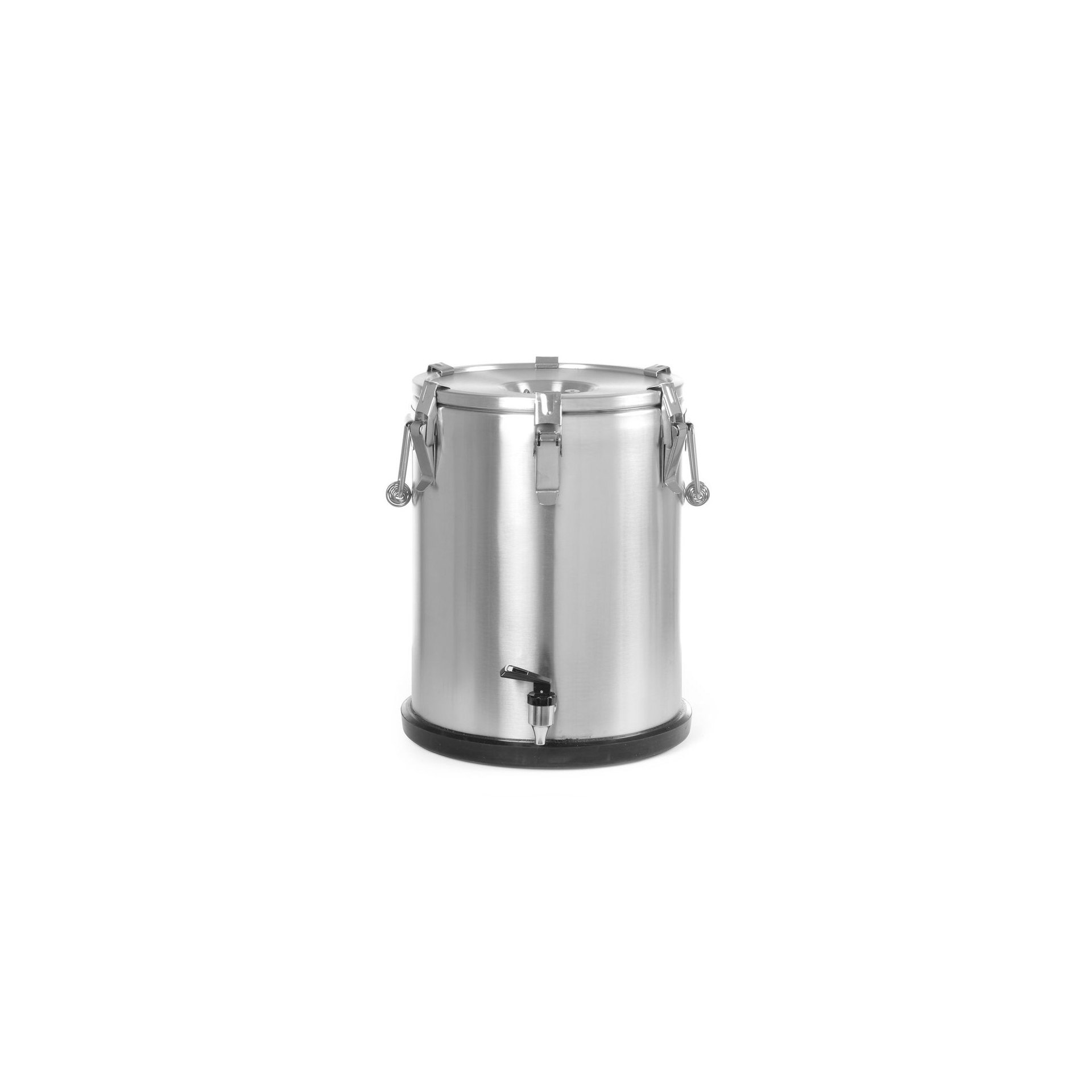 Isolierter tragbarer Behälter - mit Ablasshahn, Profi Line, 25L, Silber, ⌀330x(H)430mm Isolierter tragbarer Behälter - mit Ablasshahn, Profi Line, 25L, Silber, ⌀330x(H)430mm