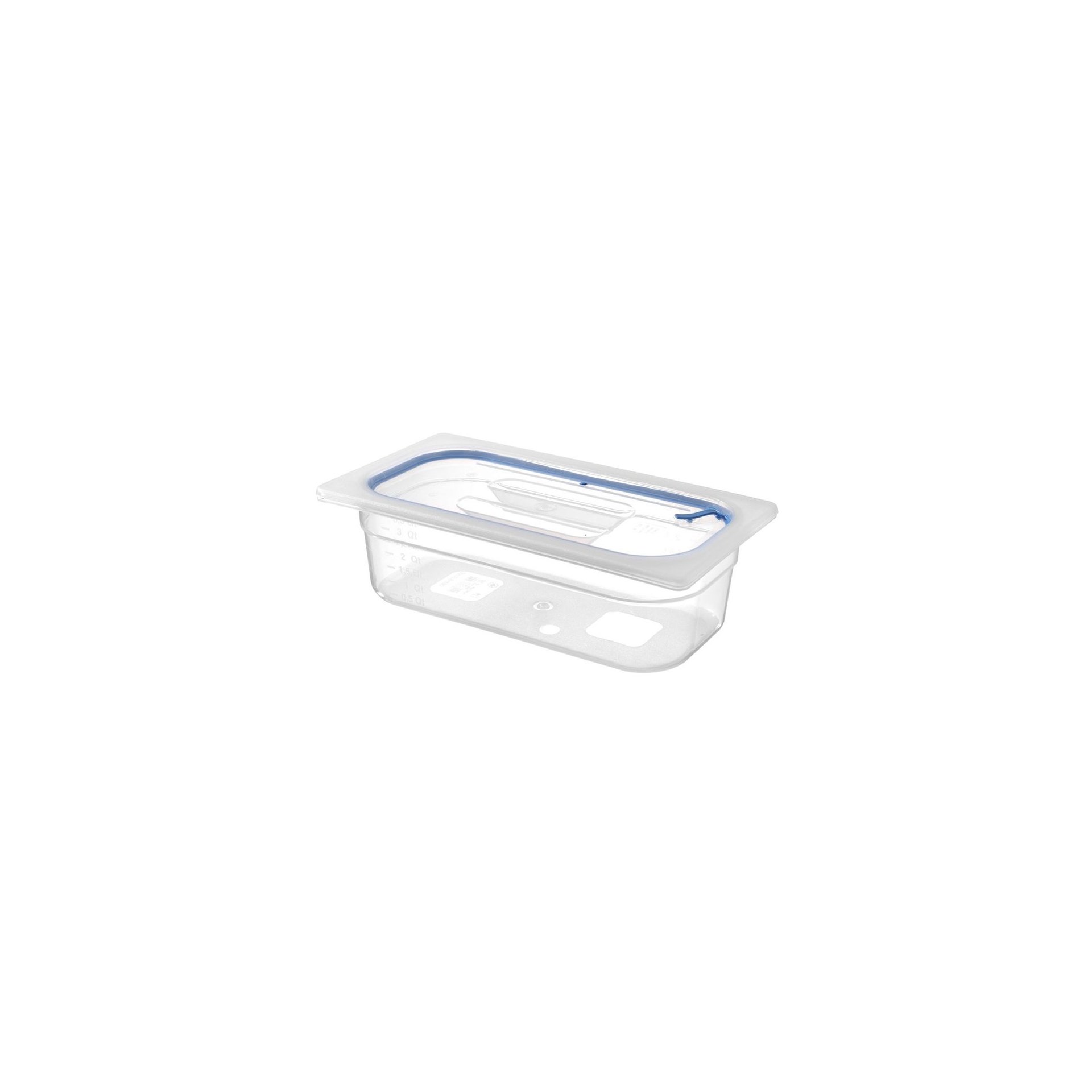 Gastronorm Deckel, luftdicht verschließbar, GN 1/3, Transparent, 325x176mm Gastronorm Deckel, luftdicht verschließbar, GN 1/3, Transparent, 325x176mm