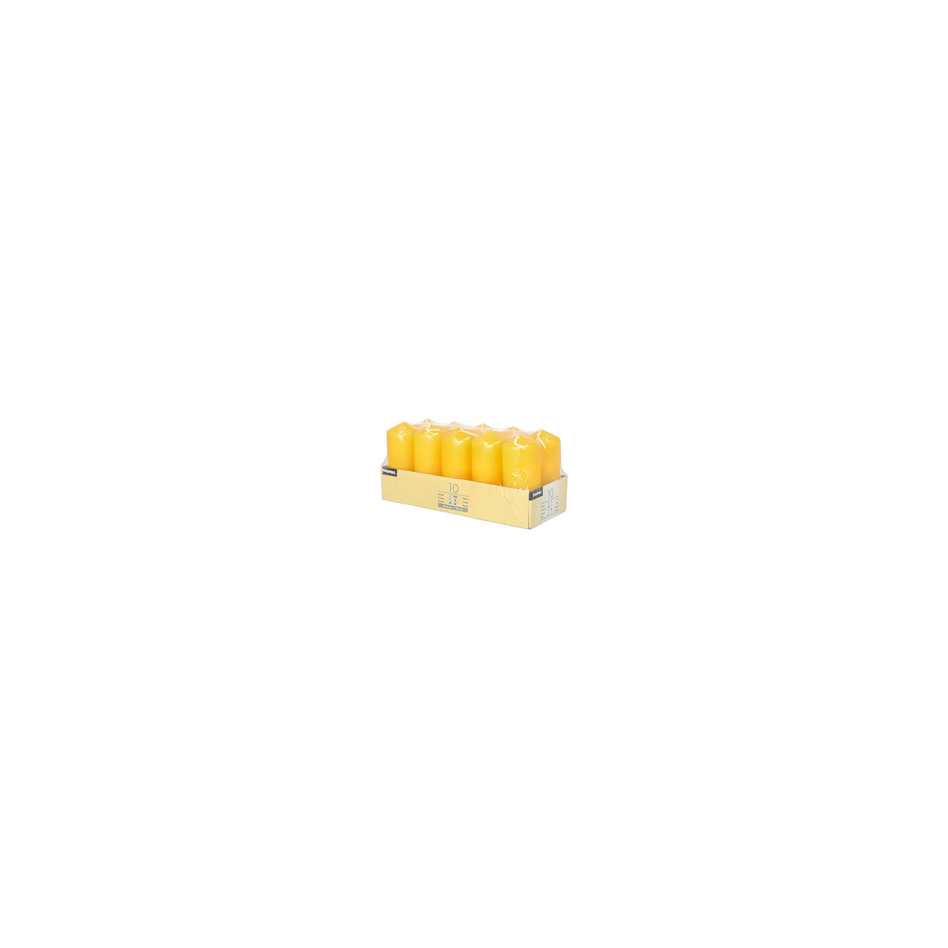 papstar-17917-stumpenkerzen-40mm-90mm-goldgelb-2 Stumpenkerzen Ø 40 mm · 90 mm goldgelb