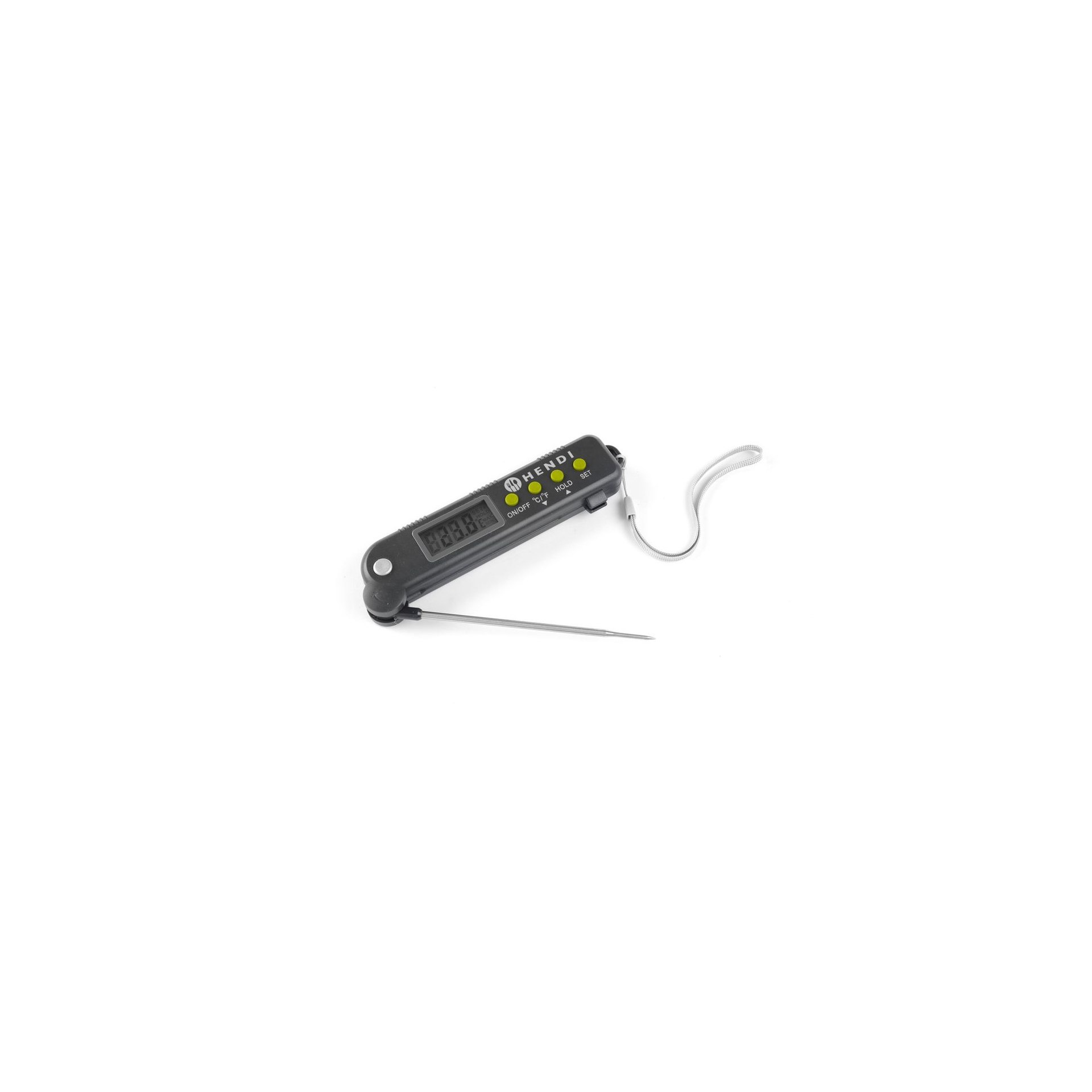 Thermometer mit einklappbarer Sonde, 160x40x(H)25mm Thermometer mit einklappbarer Sonde, 160x40x(H)25mm