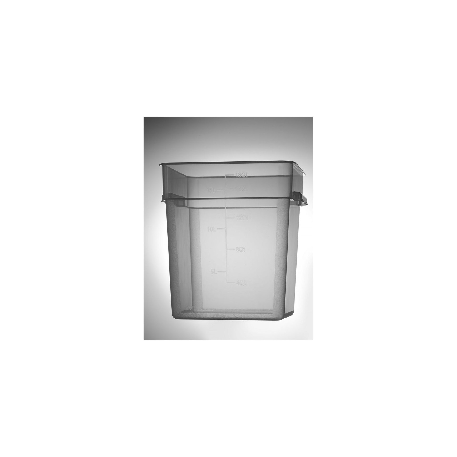 Lebensmittelbehälter mit Skala, 17,2L, 290x290x(H)320mm Lebensmittelbehälter mit Skala, 17,2L, 290x290x(H)320mm