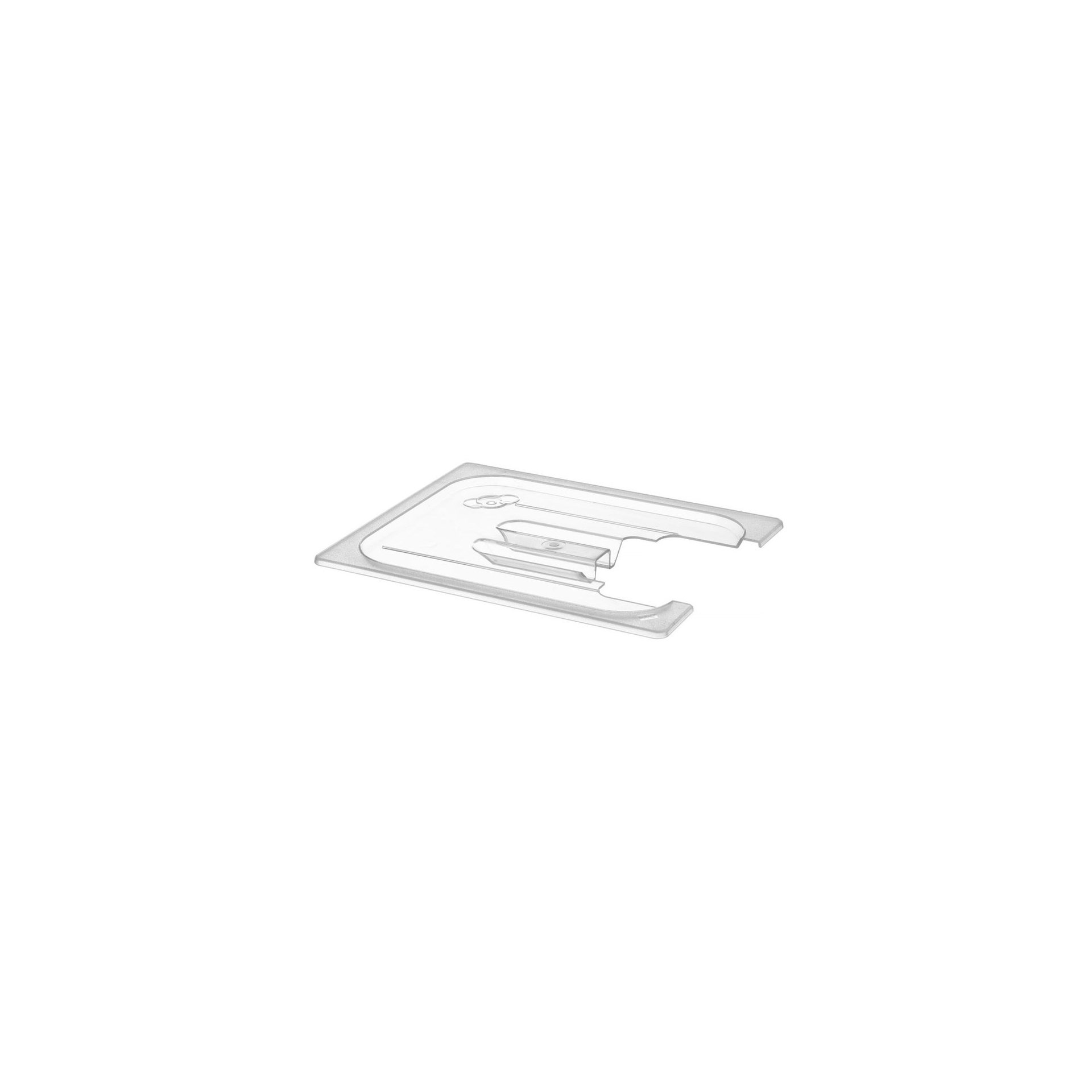 Gastronorm-Deckel mit Sous-Vide-Stab-Aussparung, GN 1/2, Transparent, 265x325mm
