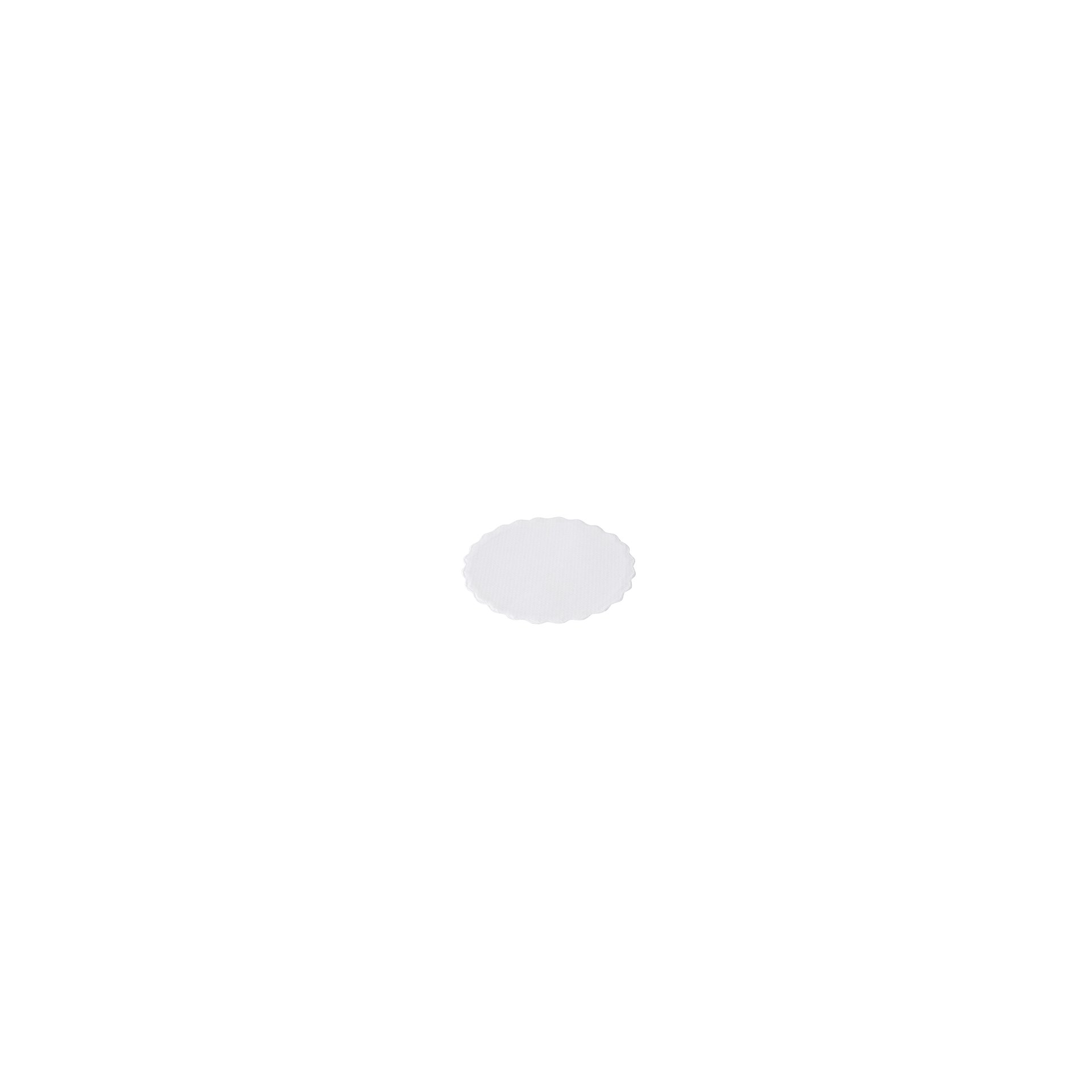 Tropfdeckchen rund Ø 8,5 cm weiss