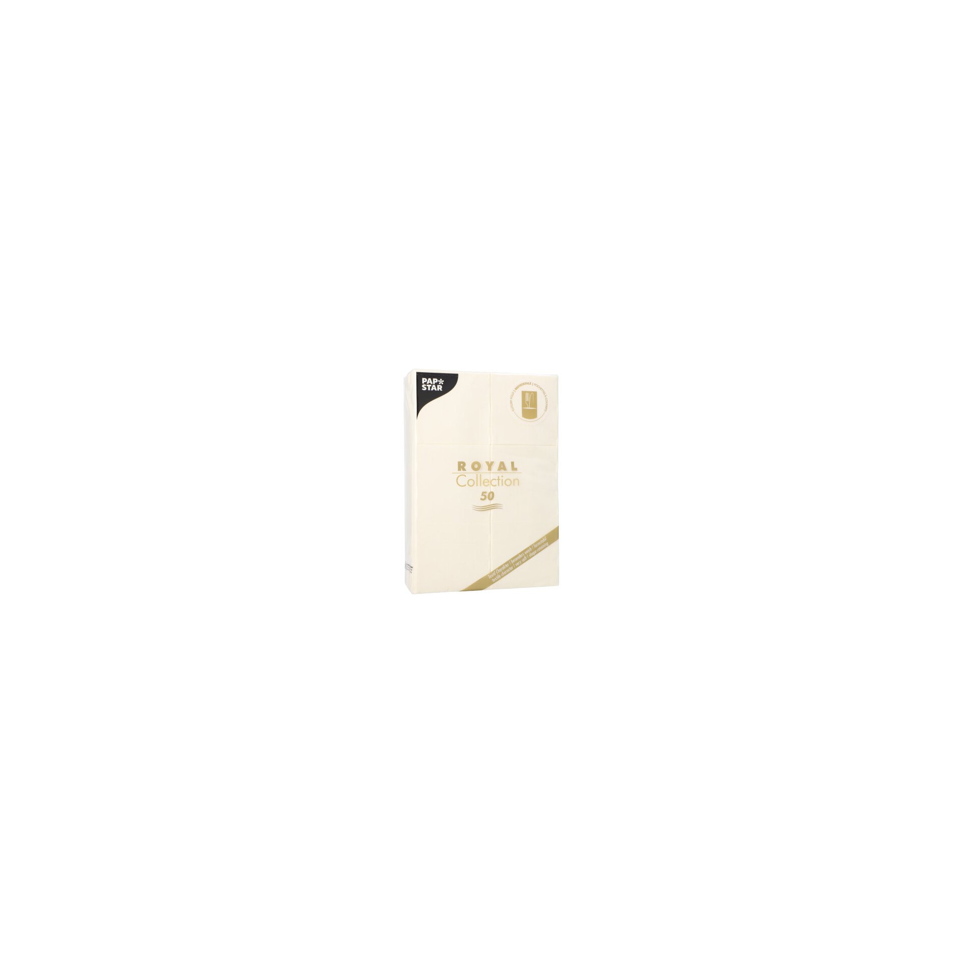 Servietten "ROYAL Collection" 48 cm x 30 cm champagner mit Besteckfalz Servietten "ROYAL Collection" 48 cm x 30 cm champagner mit Besteckfalz