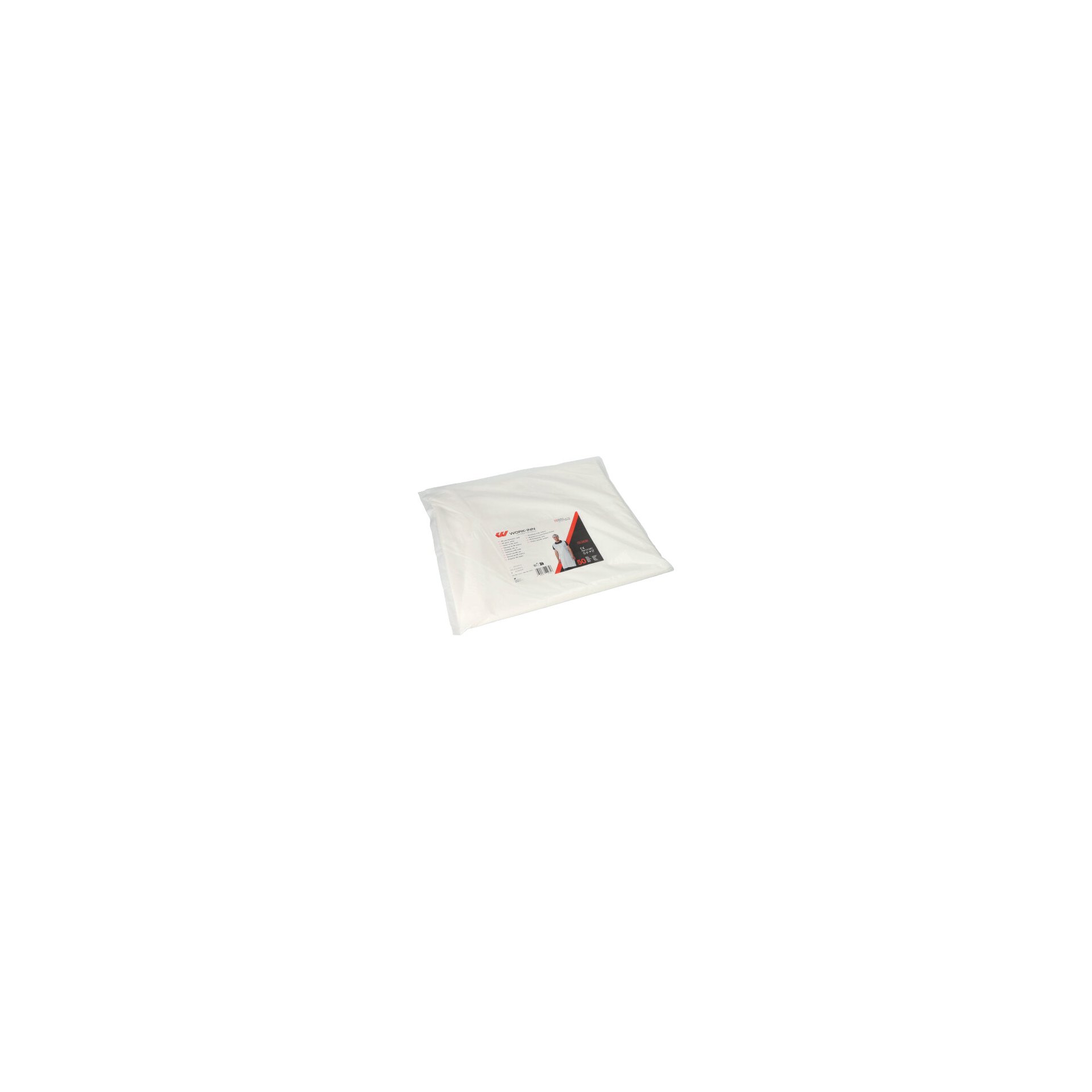 "WORK-INN/-PS" Latz-Schürzen, LDPE 130 cm x 75 cm weiss "WORK-INN/-PS" Latz-Schürzen, LDPE 130 cm x 75 cm weiss