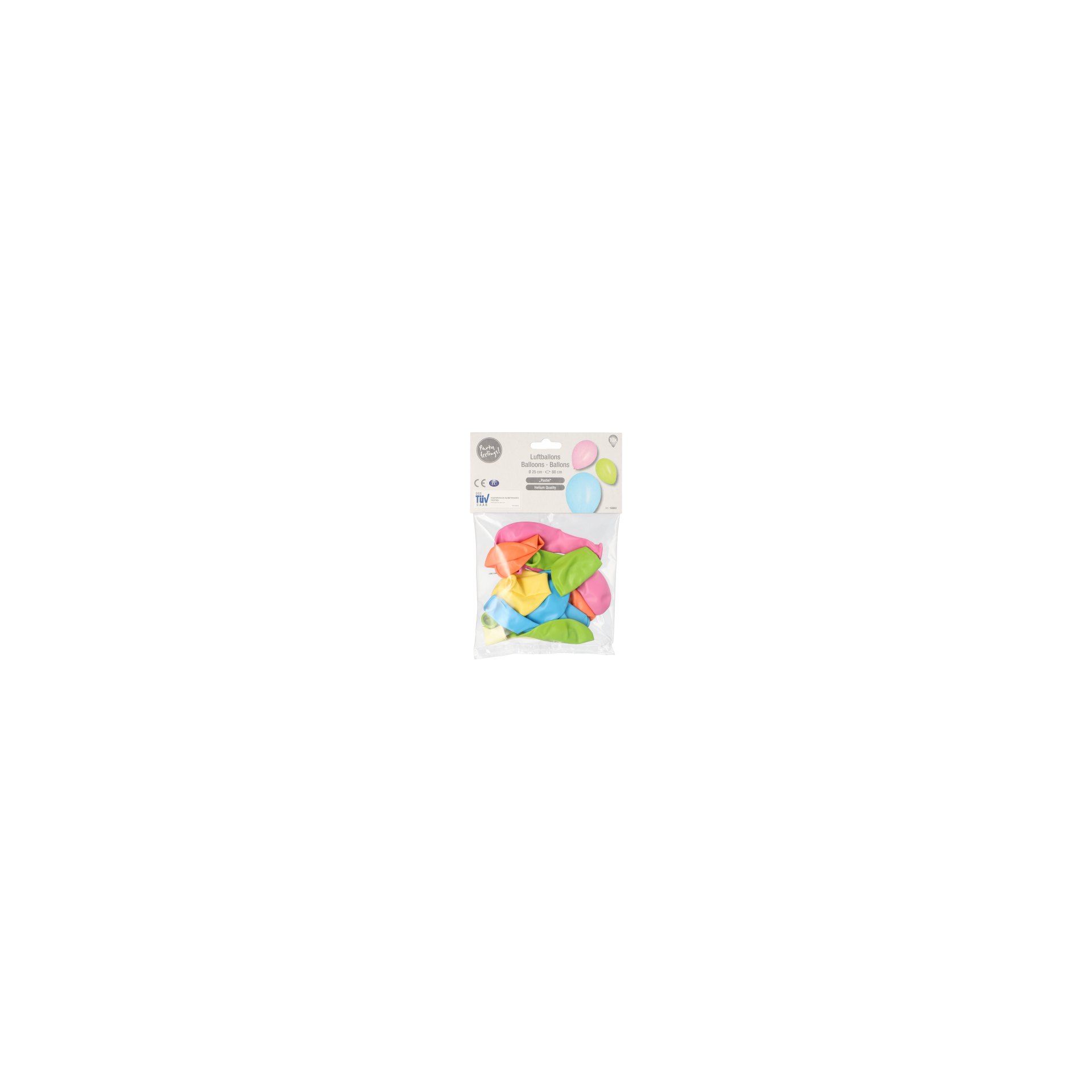 Luftballons Ø 25 cm farbig sortiert "Pastel" Luftballons Ø 25 cm farbig sortiert "Pastel"