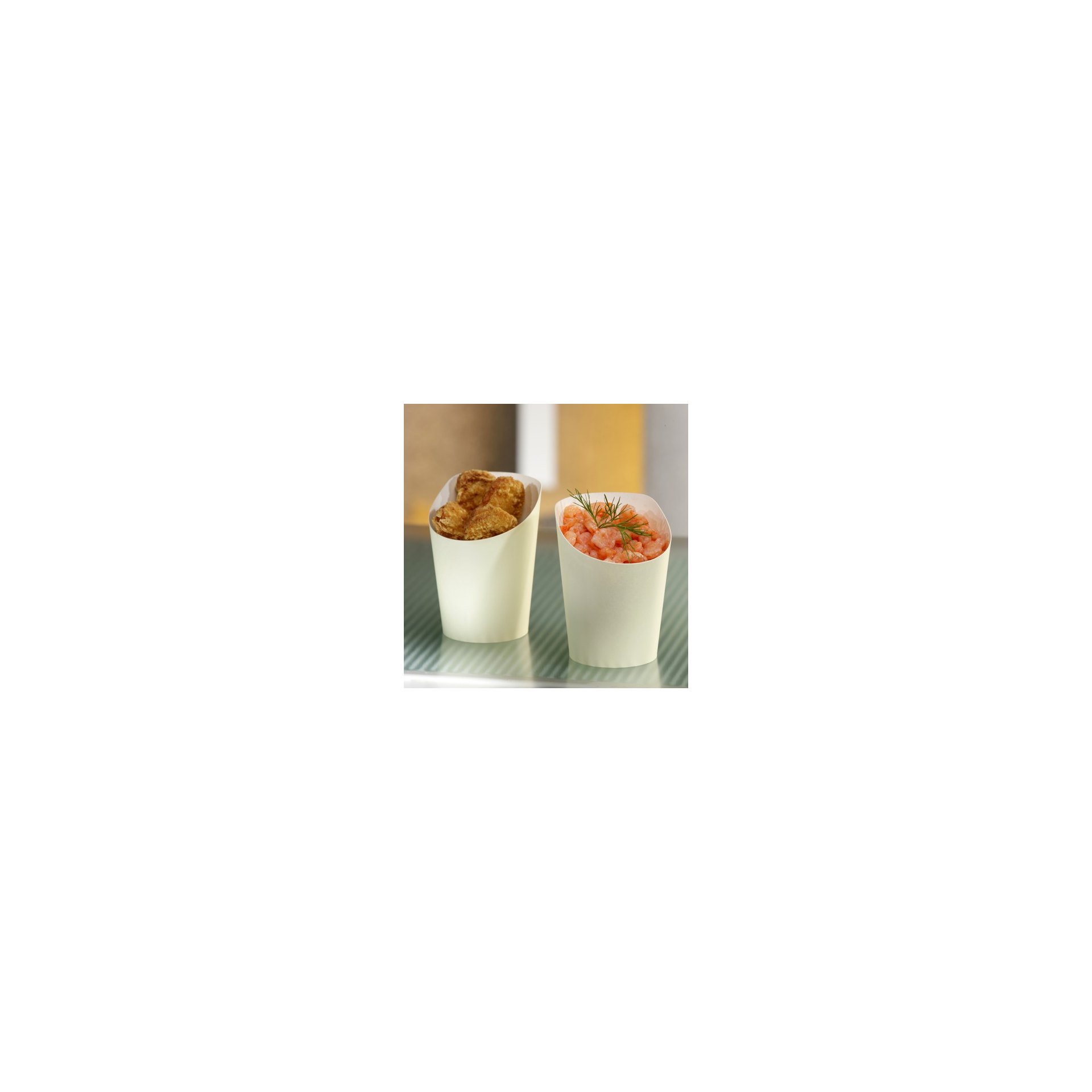 Snackbecher, Pappe "To Go" 0,16 l Ø 7,5 cm · 9,9 cm beige