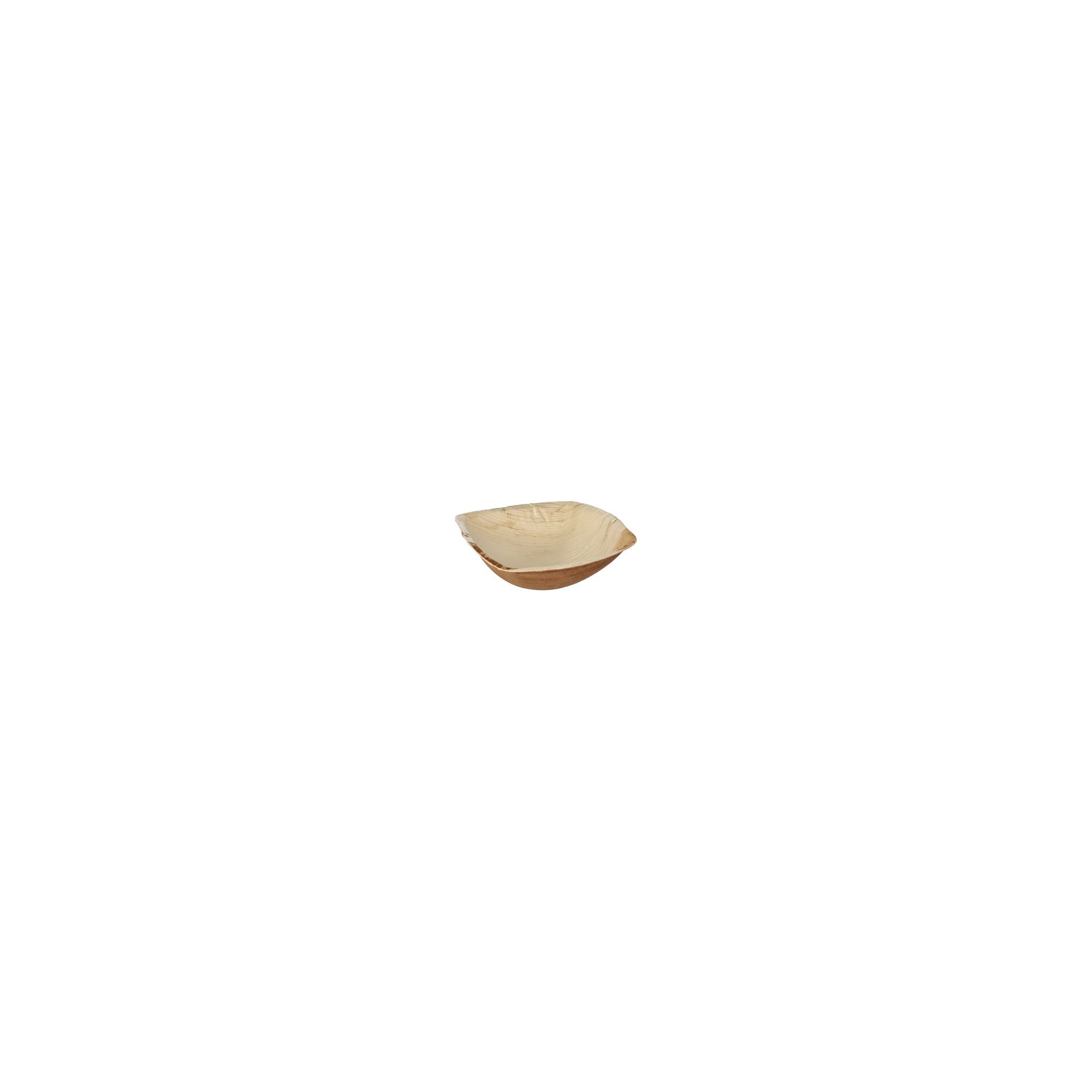 Schalen Palmblatt "pure" 350 ml 4,5 cm x 17 cm x 17 cm natur "QUADRATO"