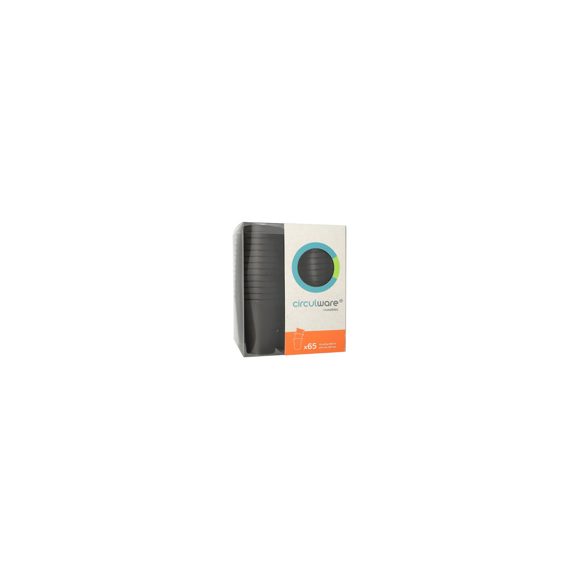 "Circulware" Mehrweg-Automatenbecher rund 0,18 l Ø 7 cm · 8,7 cm
