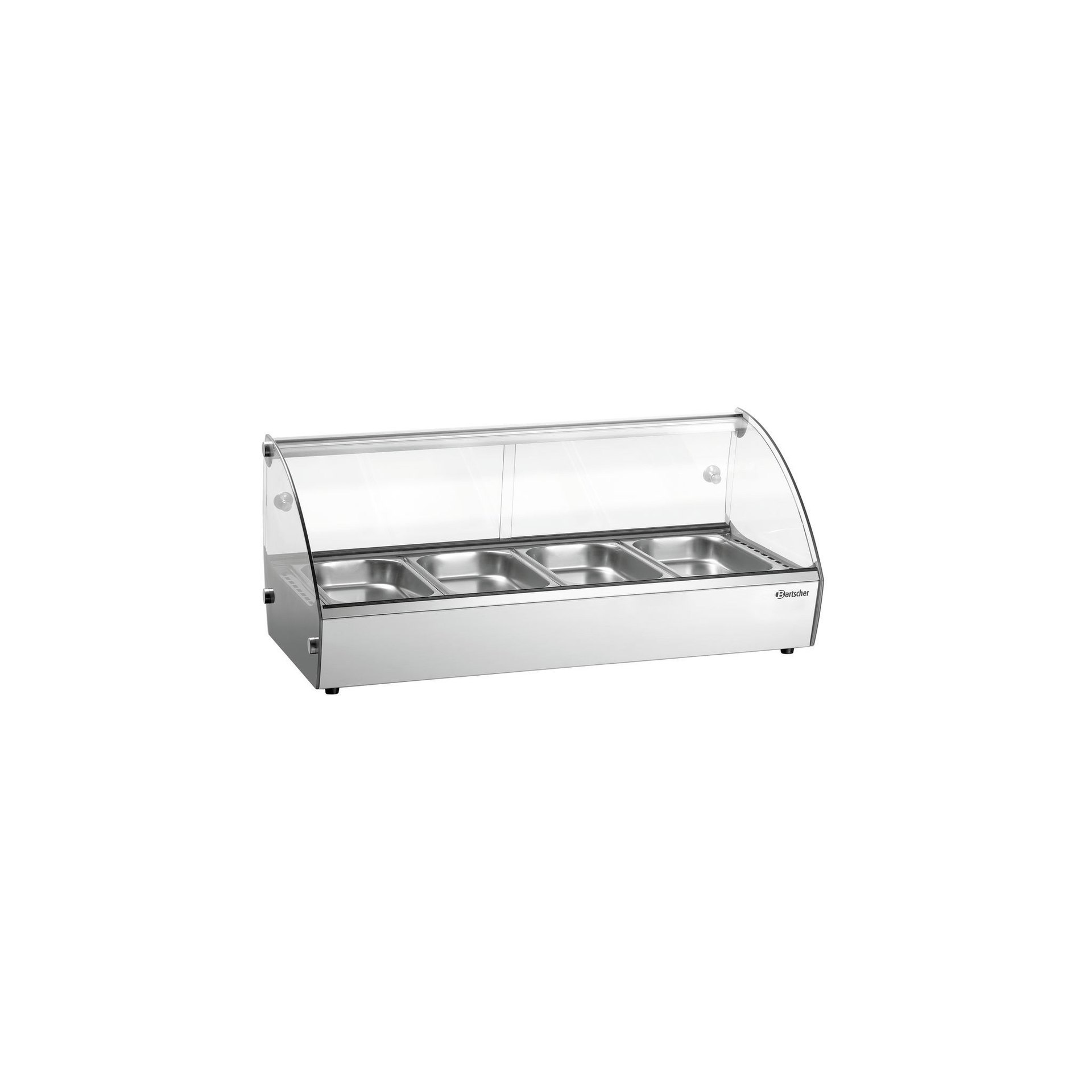 Heiße Aufsatzvitrine R4 4 x 1/3 GN