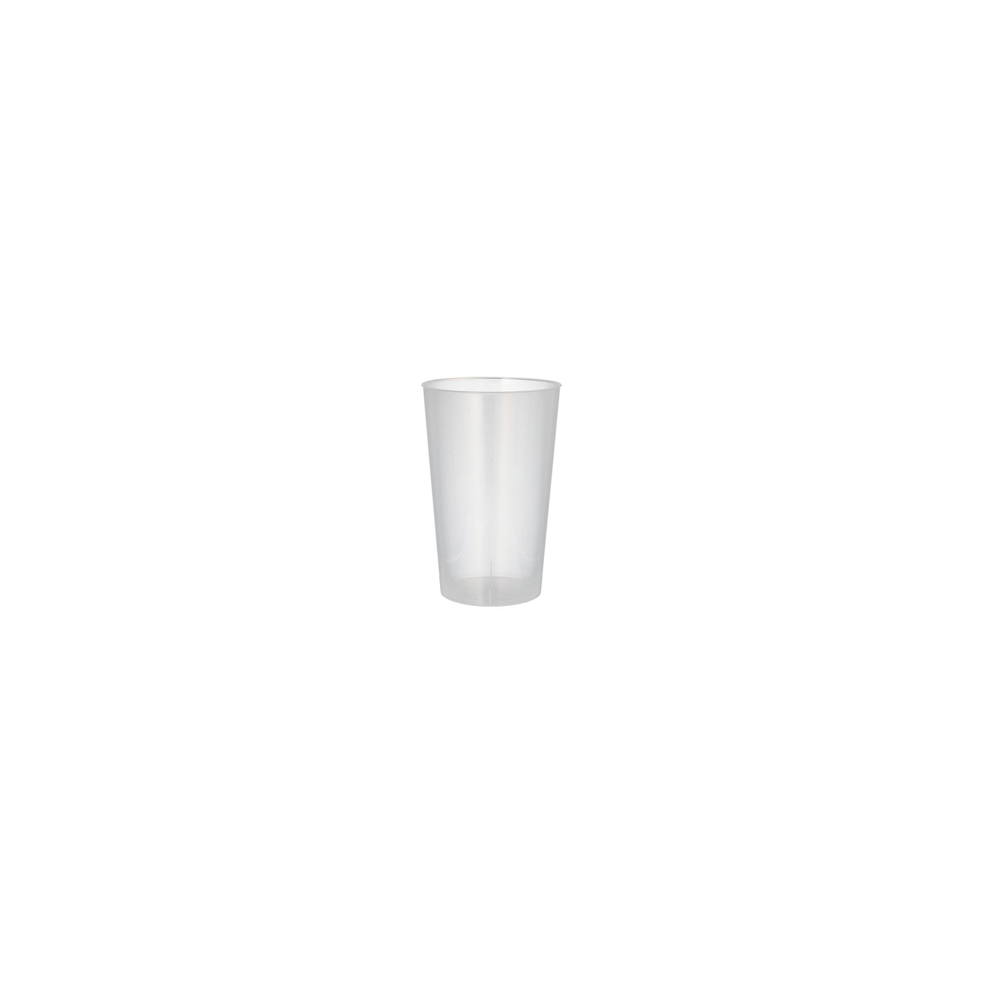Mehrweg-Trinkbecher PP 0,5 l Ø 9,1 cm · 14 cm transluzent