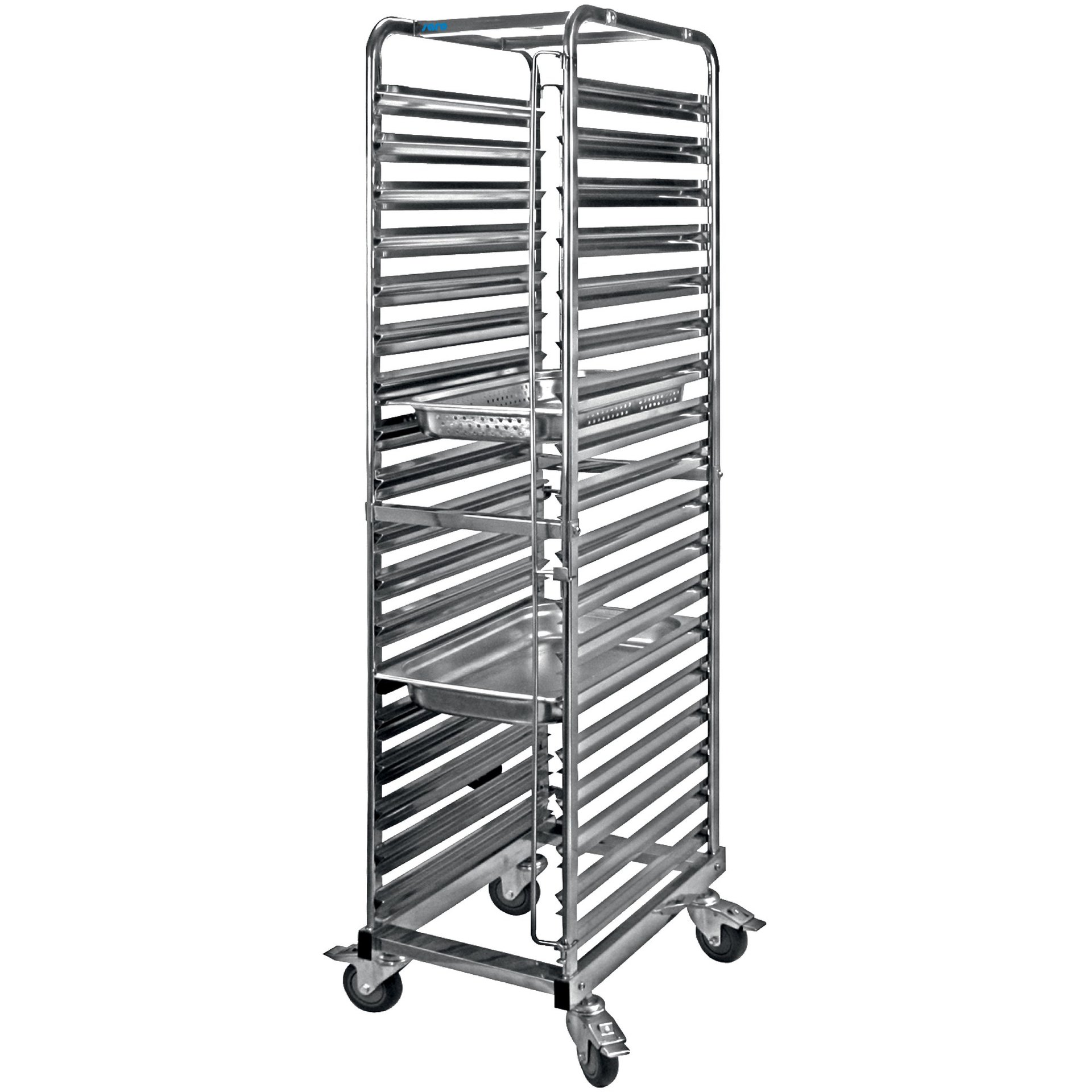 Regalwagen für 1/1 GN-Behälter Modell LIAM Regalwagen für Backbleche 600 x 400 mm Modell LIAM