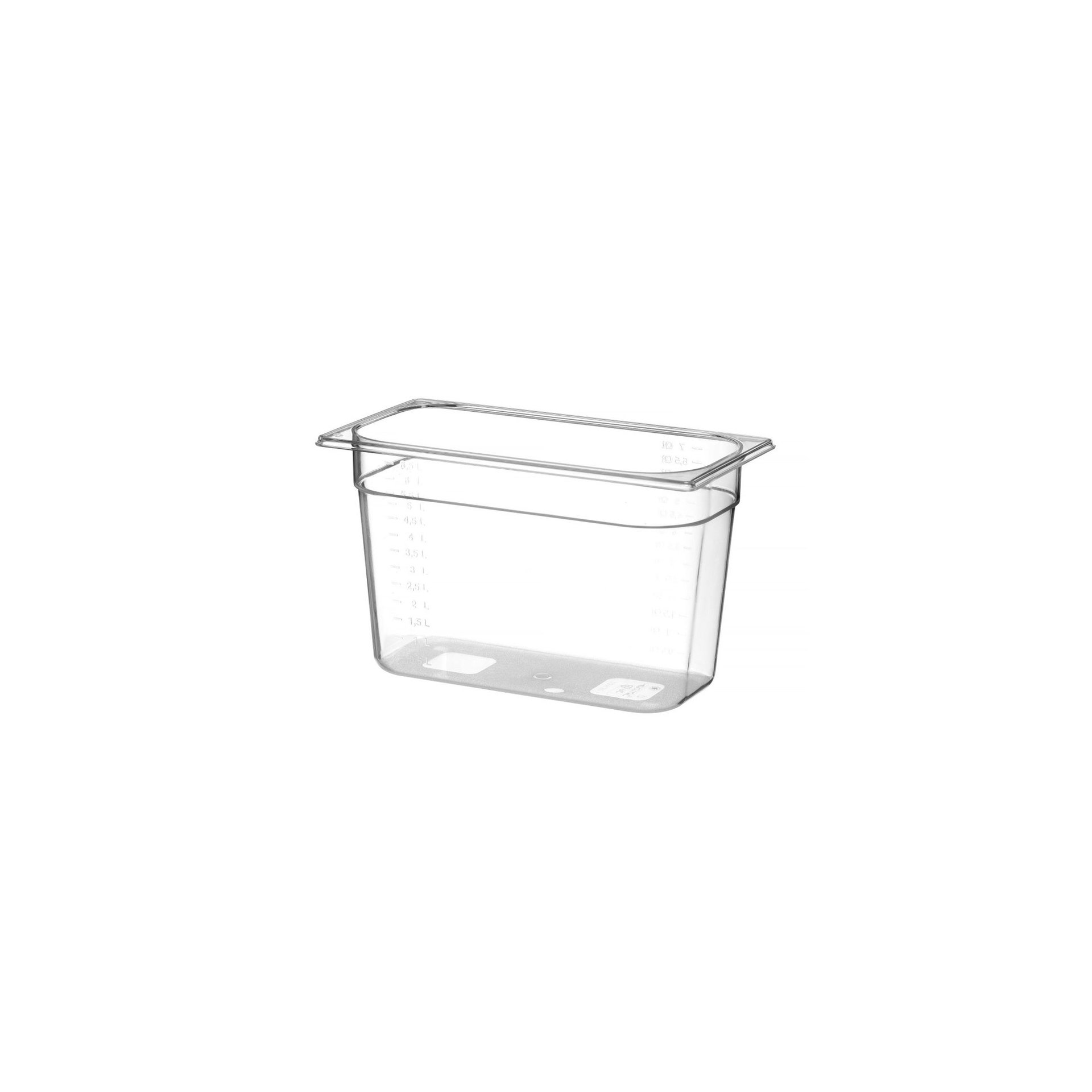 Gastronorm-Behälter 1/3, Profi Line, GN 1/3, 7,8L, Transparent, 325x176x(H)200mm Gastronorm-Behälter 1/3, Profi Line, GN 1/3, 7,8L, Transparent, 325x176x(H)200mm