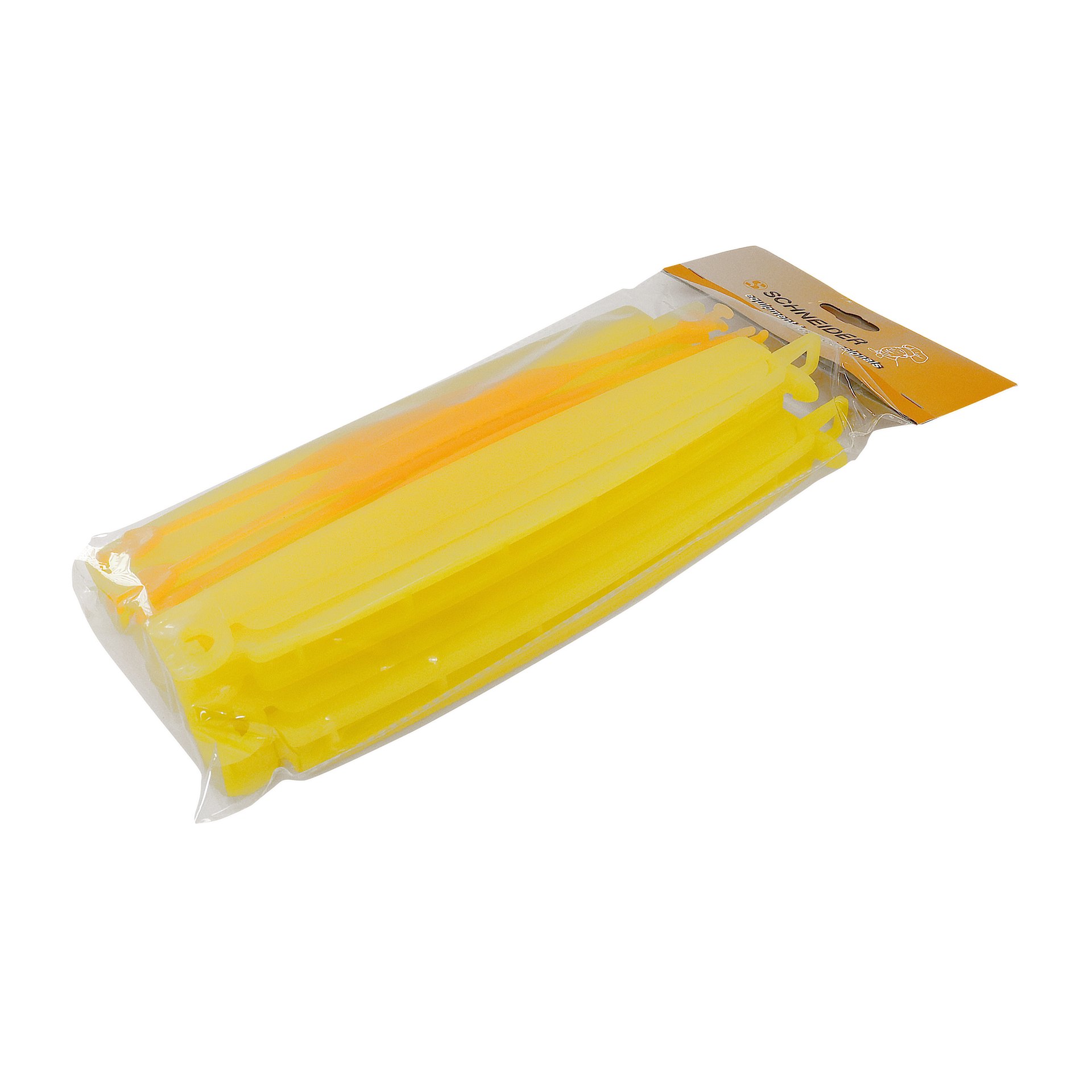 Verschluss-Clip, 285 mm, gelb, mit Griff Verschluss-Clip, 285 mm, gelb, mit Griff