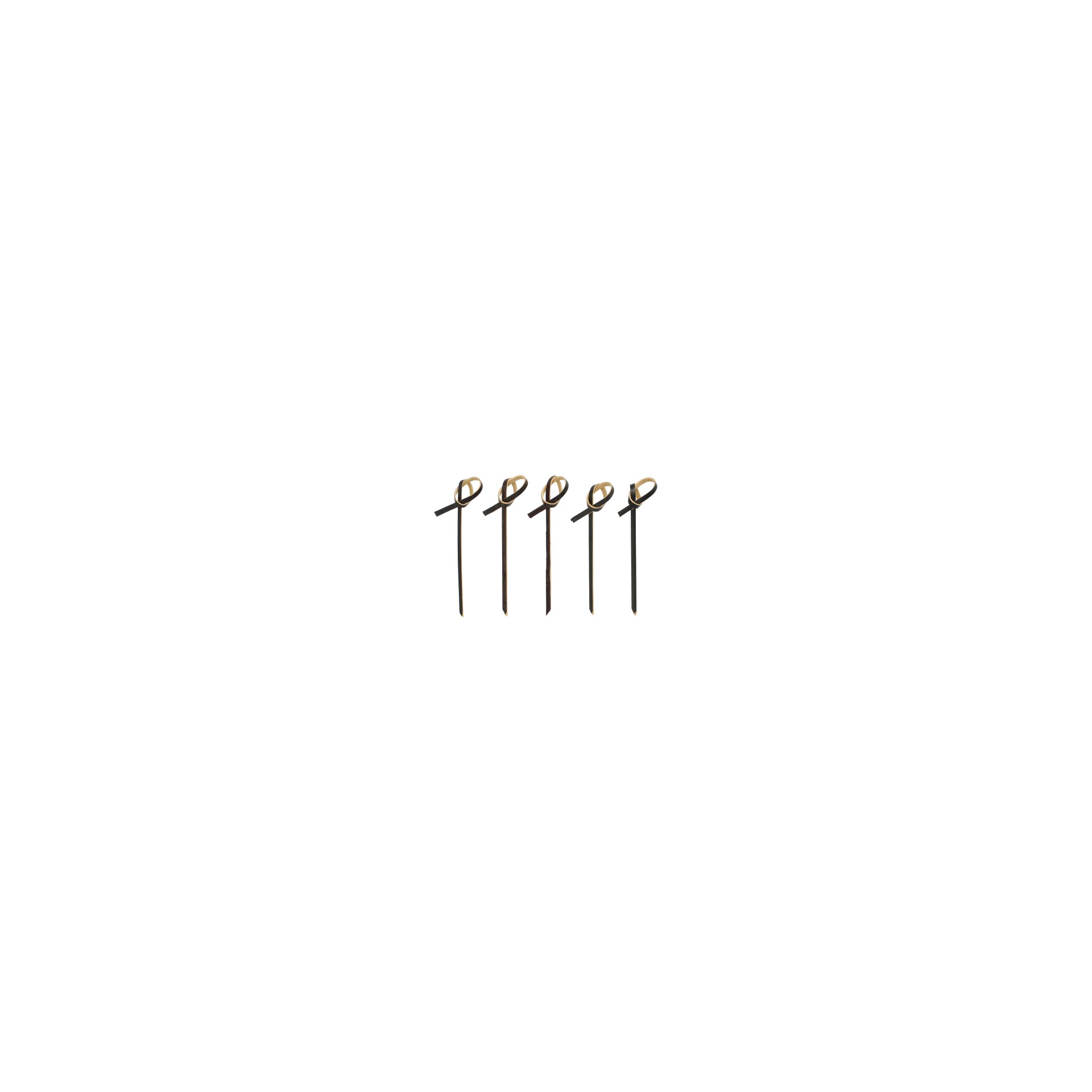Fingerfood - Picker 6 cm schwarz "Knoten"
