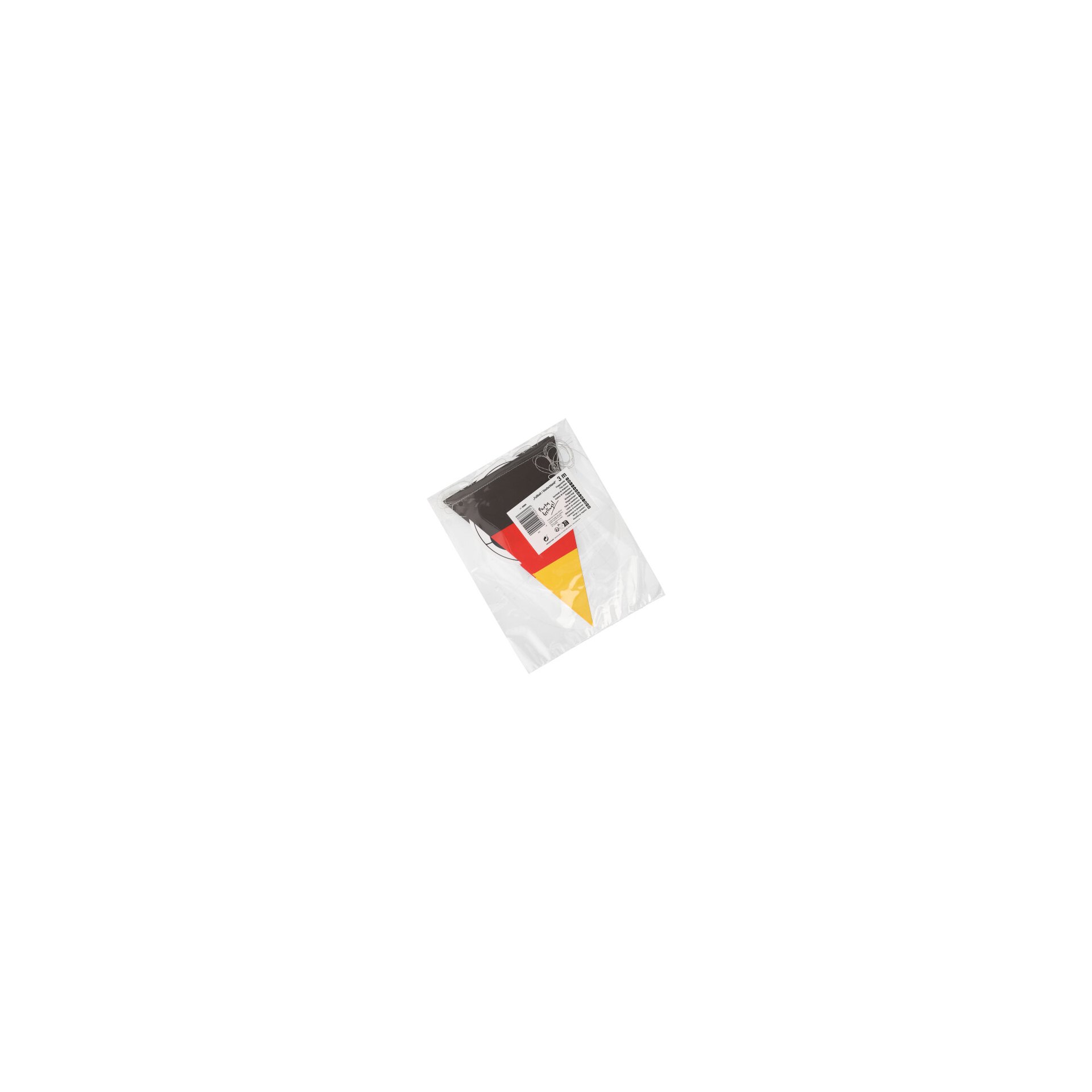 Flaggenkette, Papier 3 m "Fußball/Deutschland" Flaggenkette, Papier 3 m "Fußball/Deutschland"