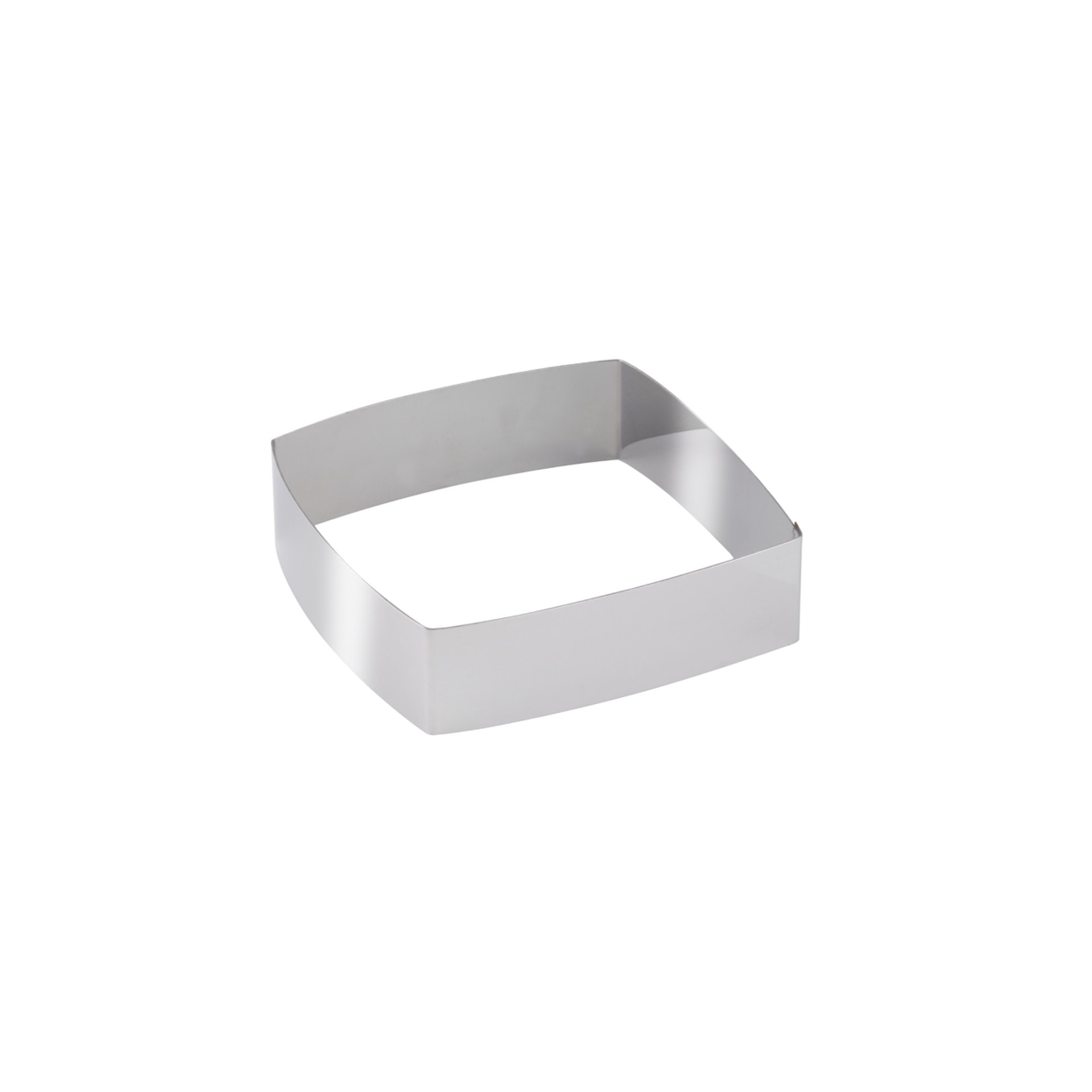 Dessert-/ Tortenring "Viereck" gewölbt 140 mm