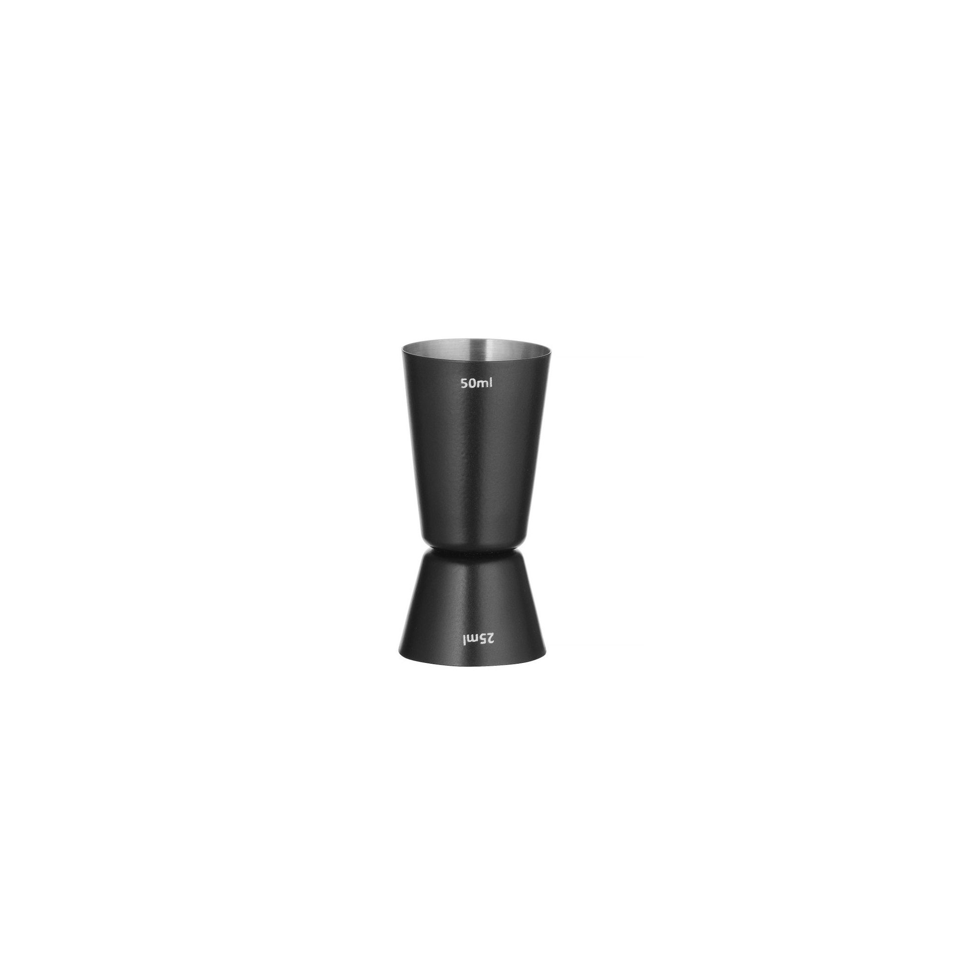 Barmaß 25/50 ml, BarUp, Schwarz, ⌀45x(H)86mm