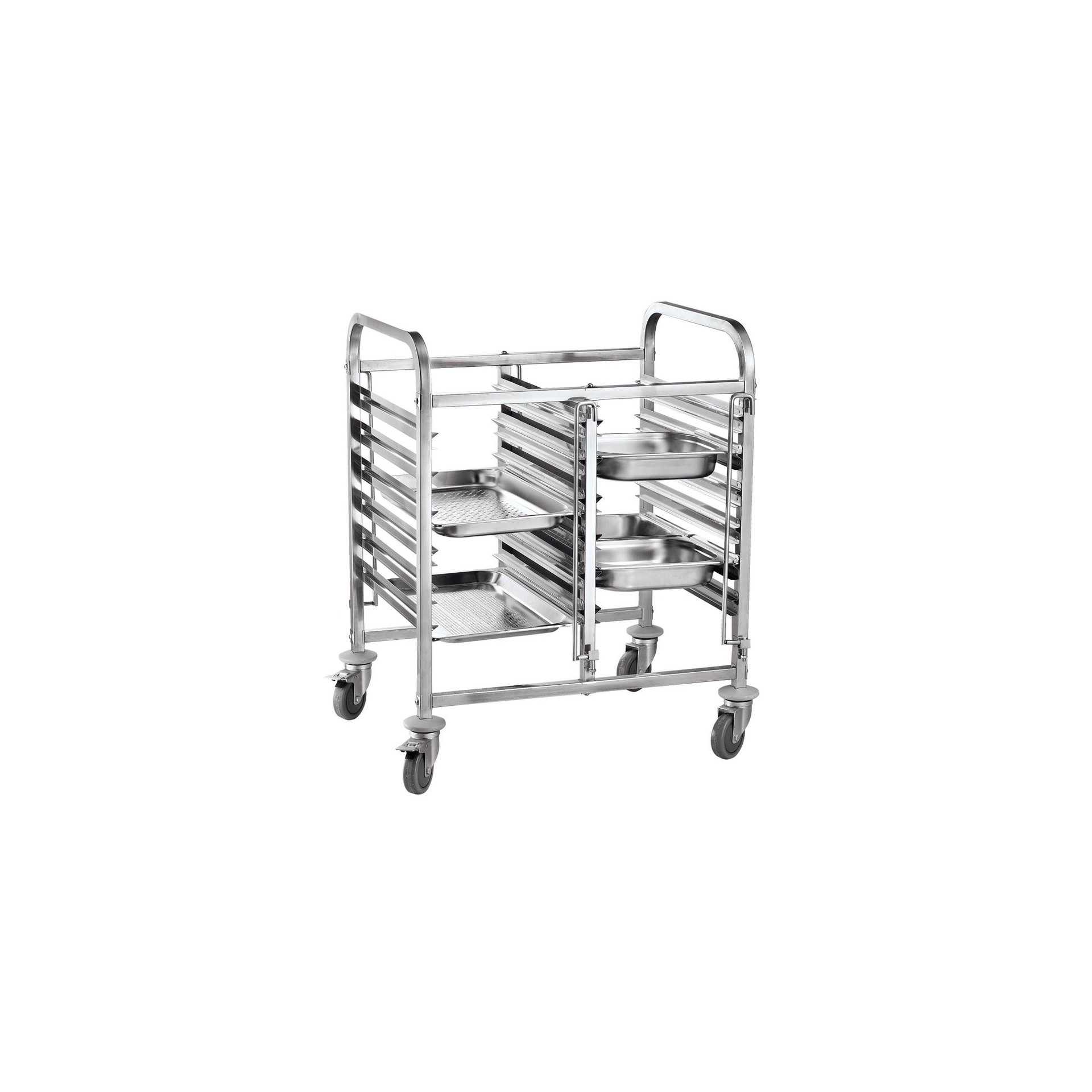 Transportwagen doppelt - 12xGN1/1, 810x610x(H)960mm Transportwagen doppelt - 12xGN1/1, 810x610x(H)960mm