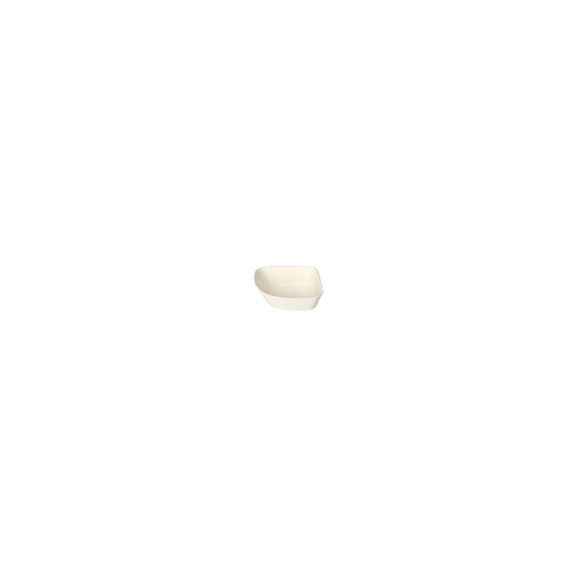 Schalen, Zuckerrohr "pure" 3,5 cm x 10 cm x 10 cm weiss "Belle Vie, Ligne Carrée"