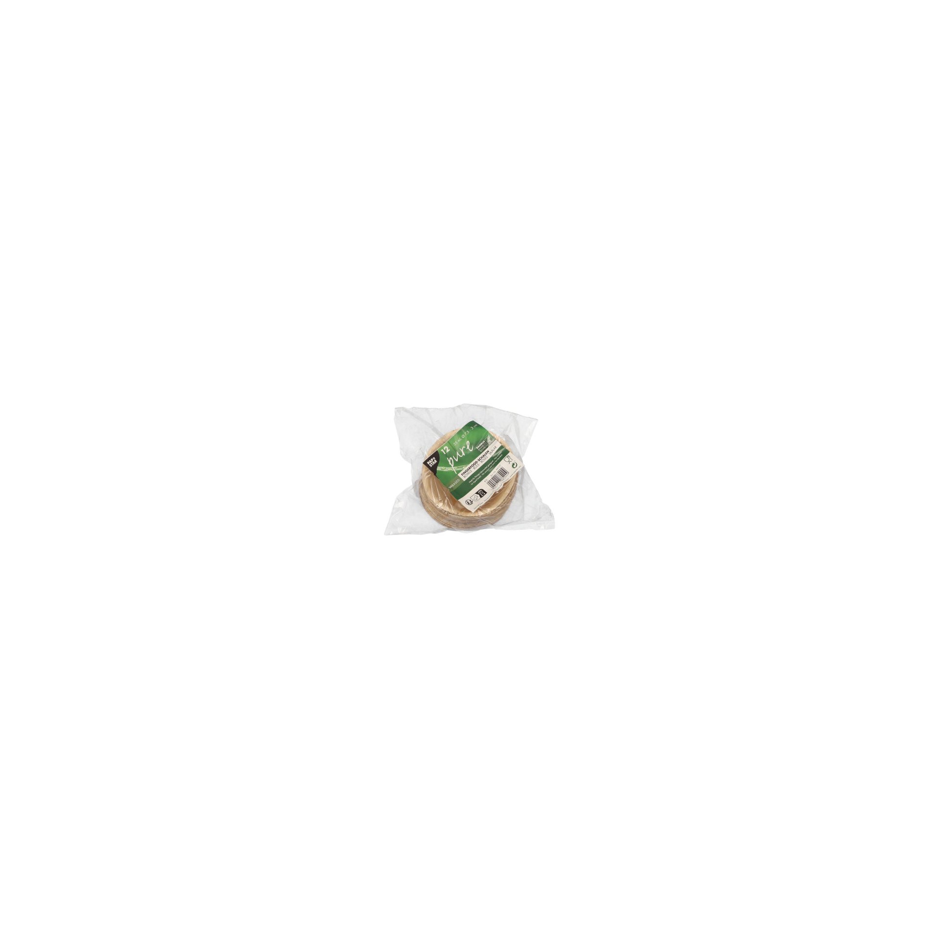 Fingerfood - Schalen, Bambus "pure" rund 55 ml Ø 7,5 cm · 3 cm