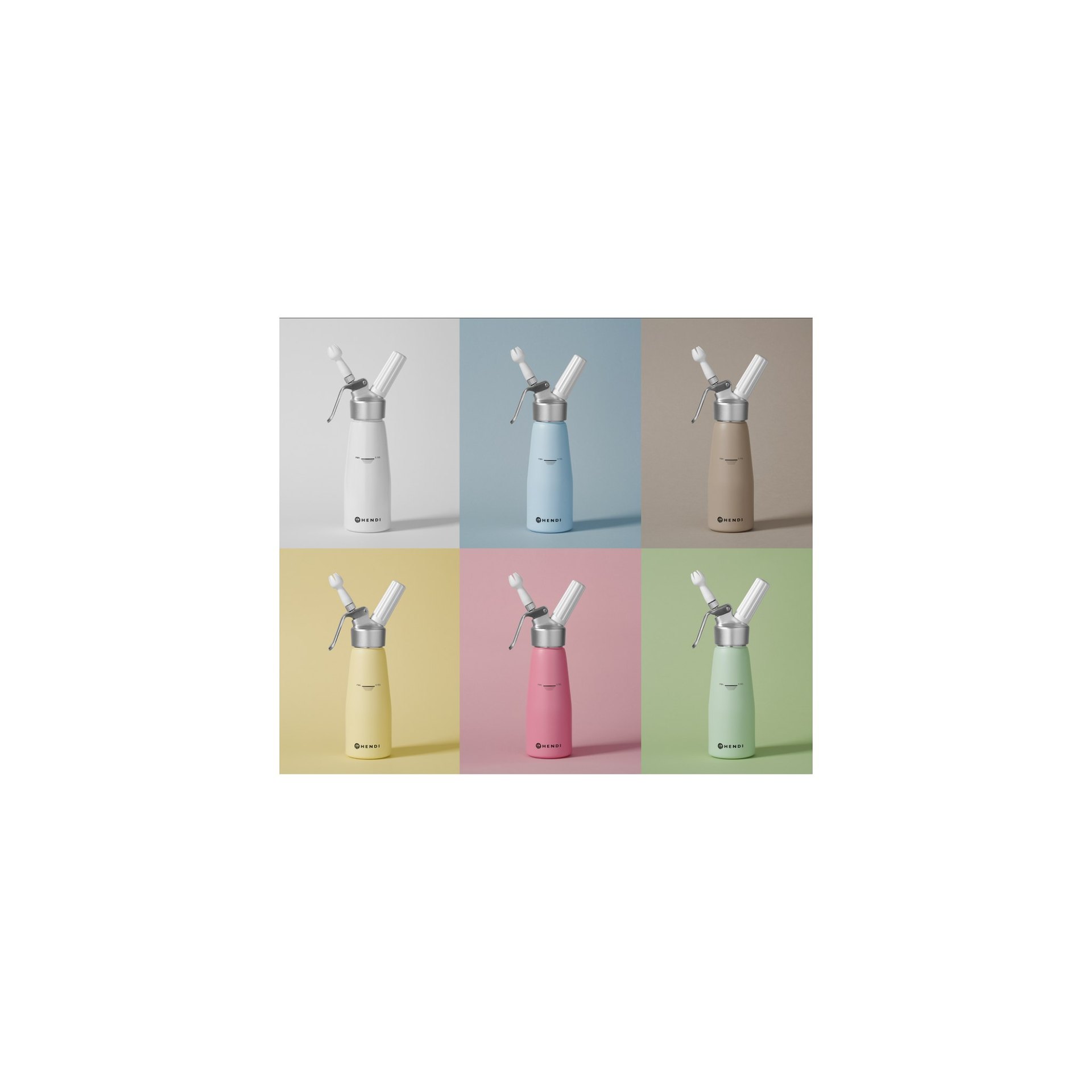 Sahnespender, 0,5L, Taupe, ⌀80x(H)260mm