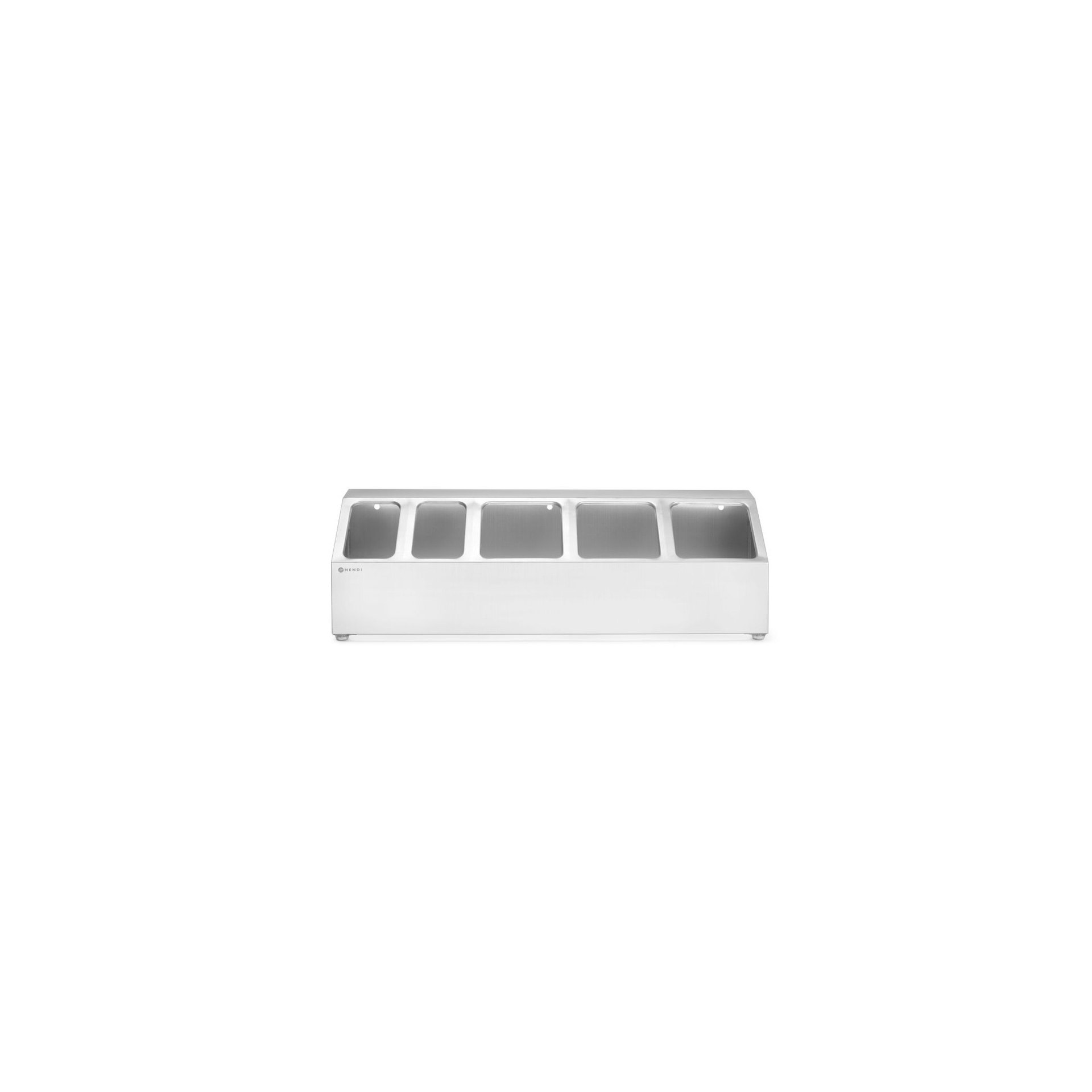 Halterung für Gastronorm-Behälter, 5 Fächer, 745x245x(H)215mm