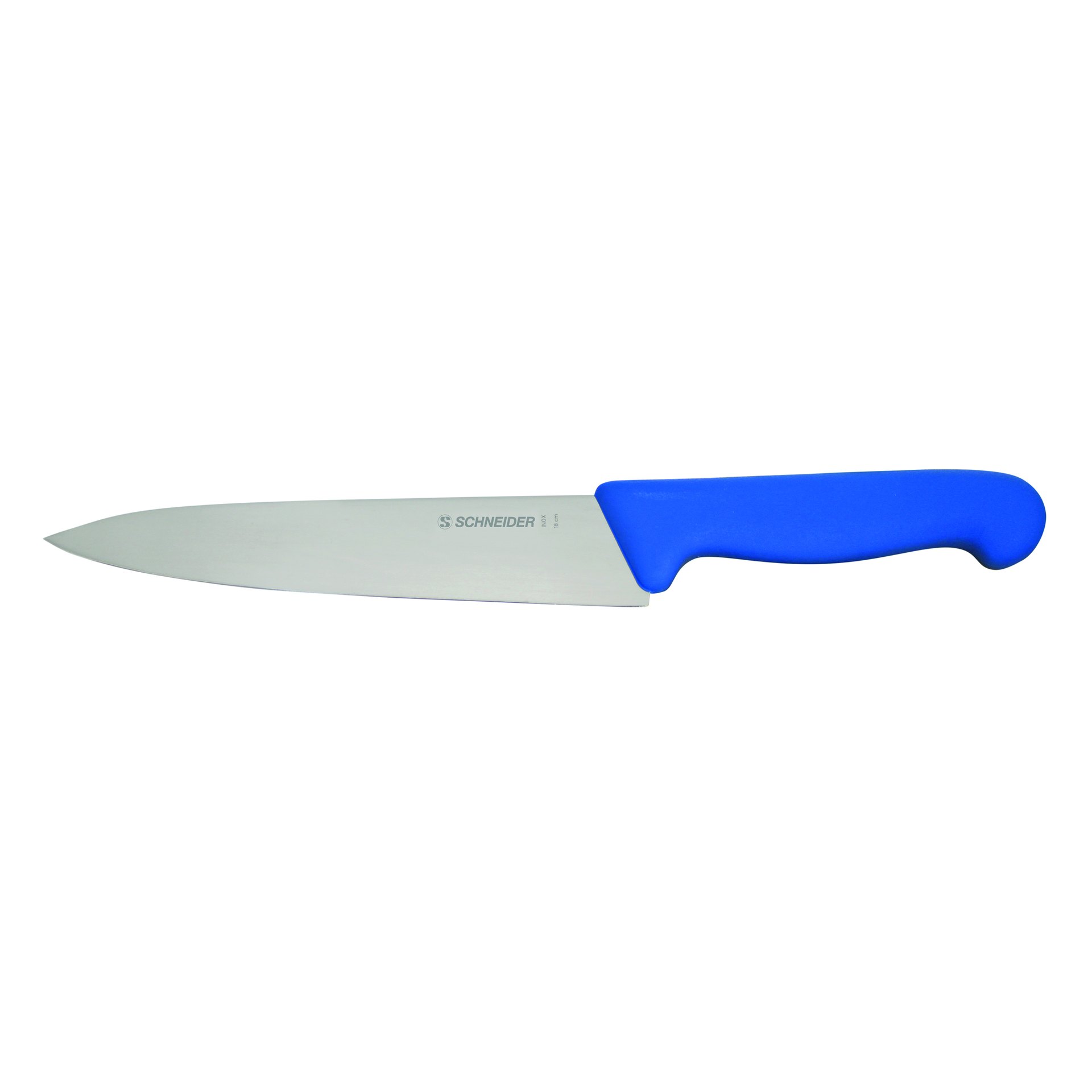 Kochmesser, schmale Klinge, 180 mm, blauer Griff Kochmesser, schmale Klinge, 180 mm, blauer Griff