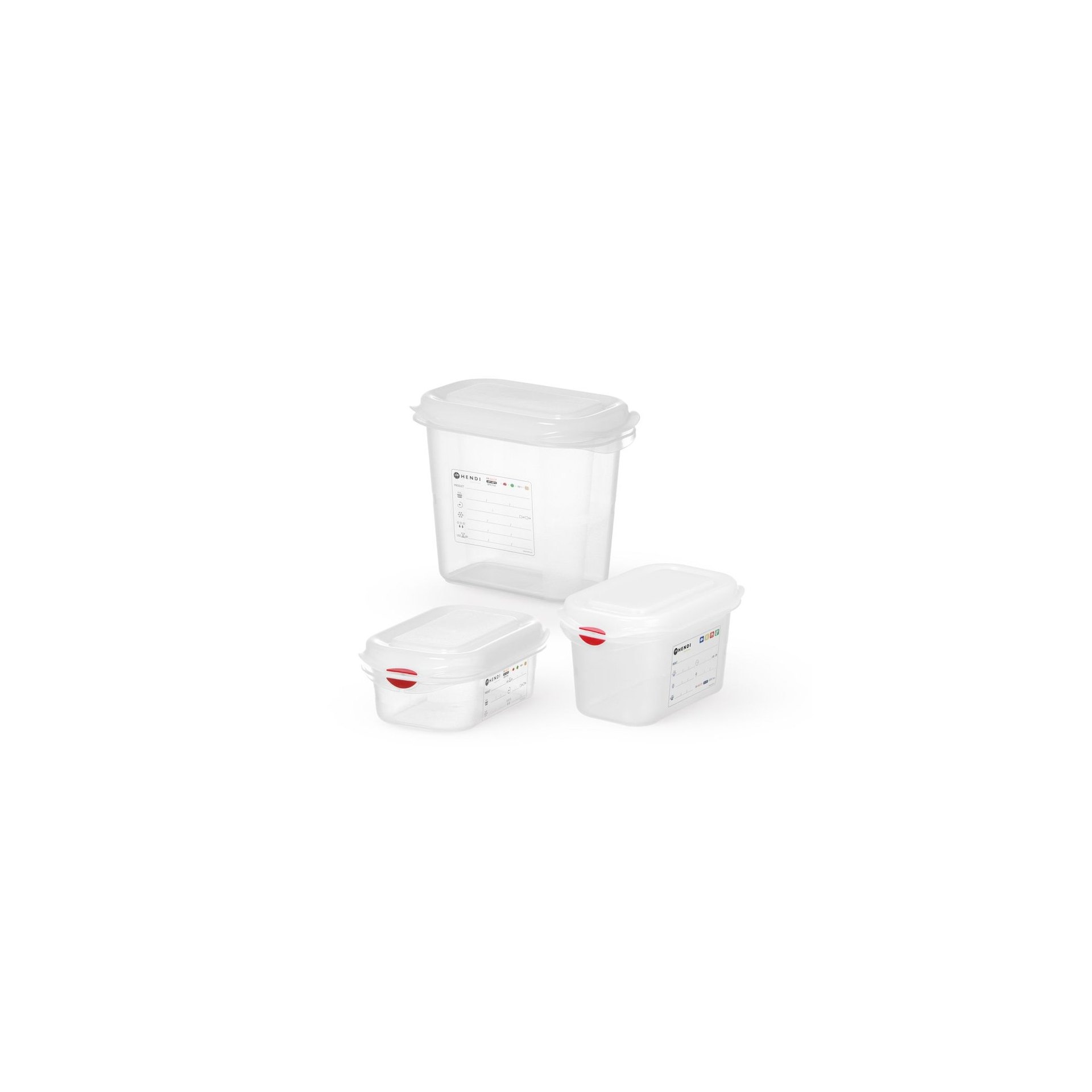 GN 1/9 Behälter, Polypropylen, GN 1/9, 1,5L, Transparent, 176x108x(H)150mm, Rechteckig