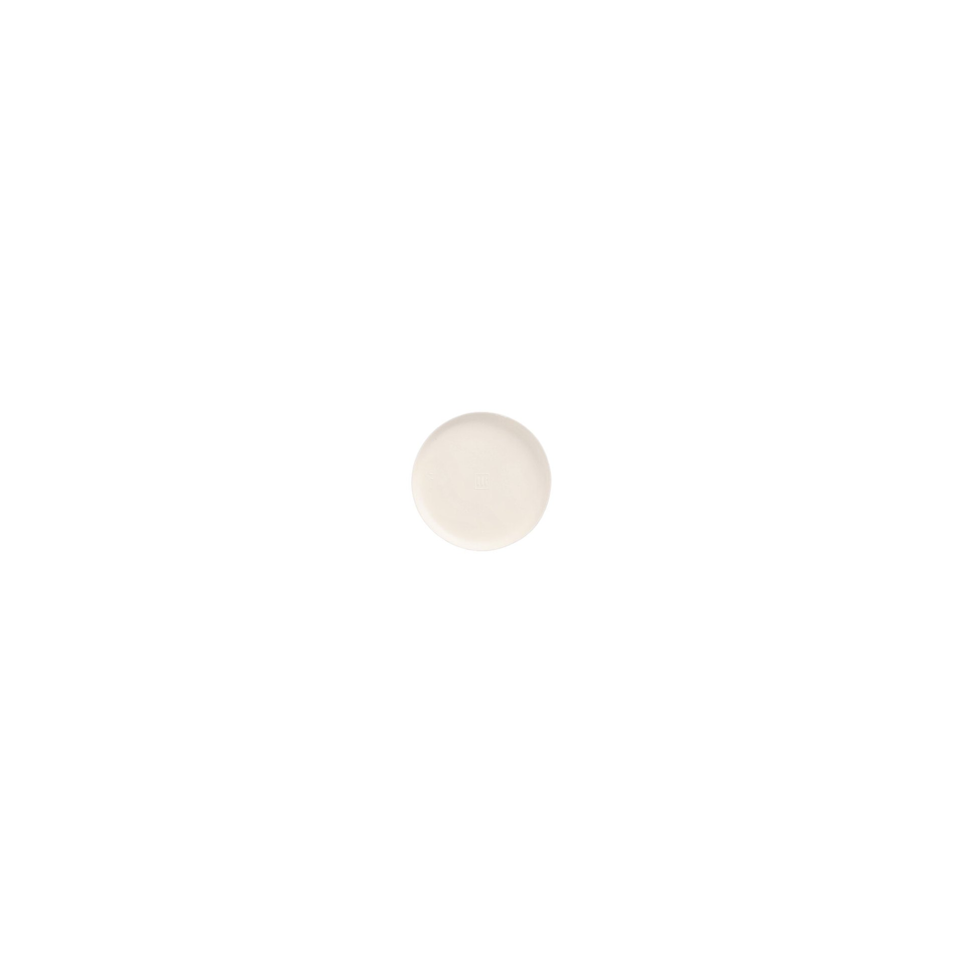 Teller Zuckerrohr "pure" rund Ø 9 cm · 1 cm weiss "Cella" Teller Zuckerrohr "pure" rund Ø 9 cm · 1 cm weiss "Cella"
